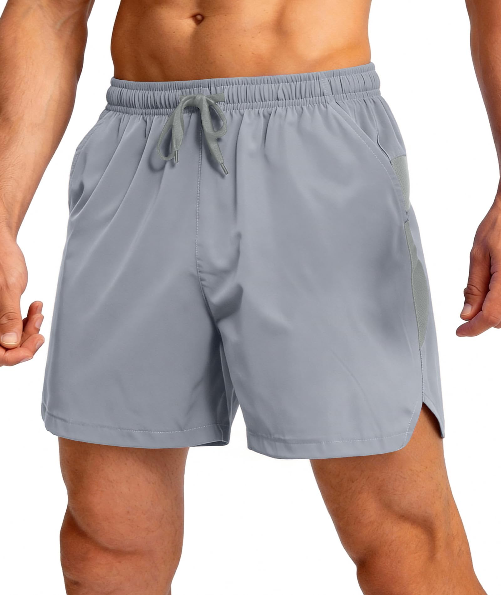 Elainone Kurze Hosen Herren Sporthose Shorts Herren Sommer mit Taschen Stretch Sport Shorts für Basketball Gym