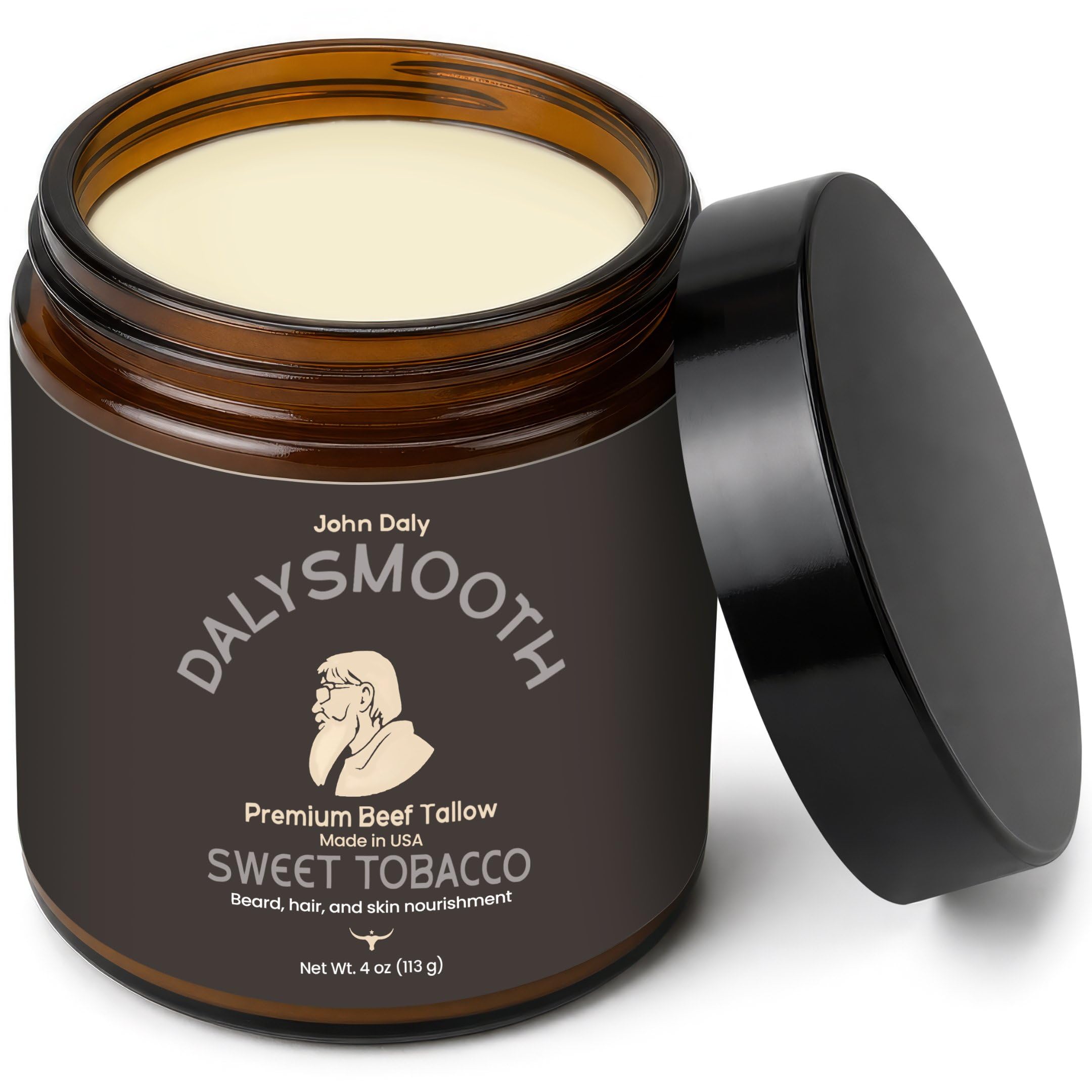 John Daly Sweet Tobacco Beef Tallow Balm Face & Beard 4oz