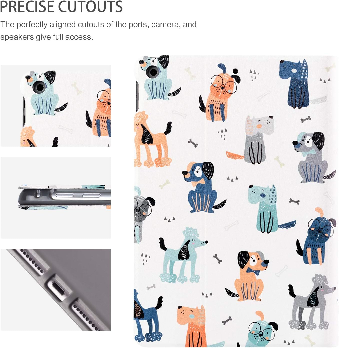 Case for iPad 9th Generation Case, for iPad 8th Generation Case, for iPad 7th Generation Case, Case for 10.2 iPad Case 9th Generation Boys Girls Multi-Angle View Adjustable Stand Auto Wake/Sleep Dog - Image 7