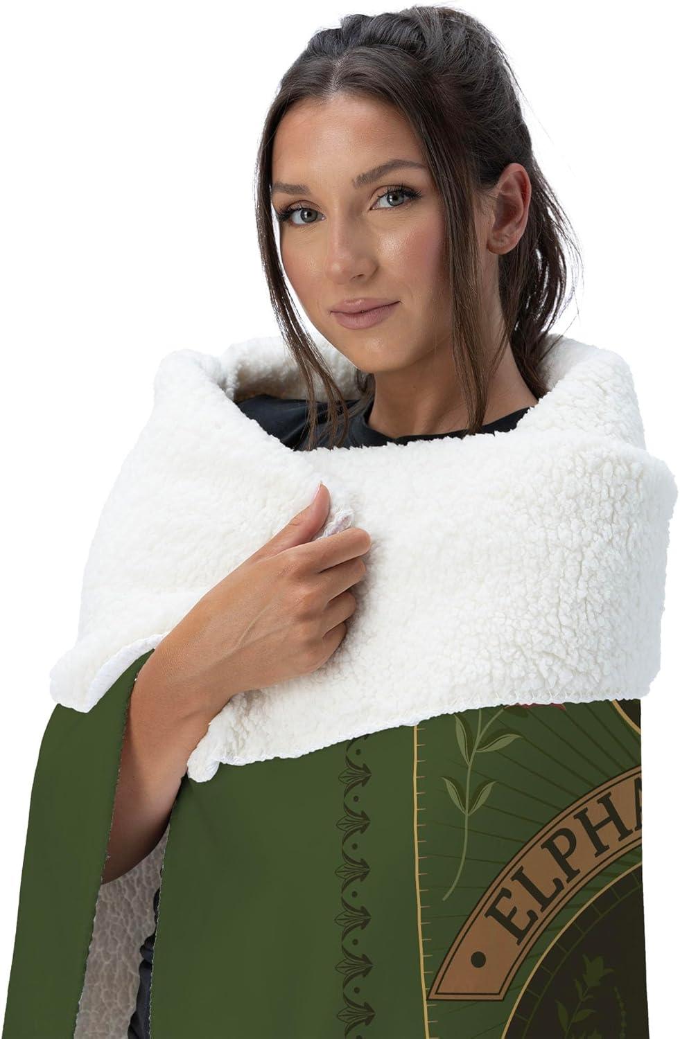 Northwest Wicked Elphaba Thropp Silk Touch Sherpa Throw Blanket 50x60 inches - Image 3