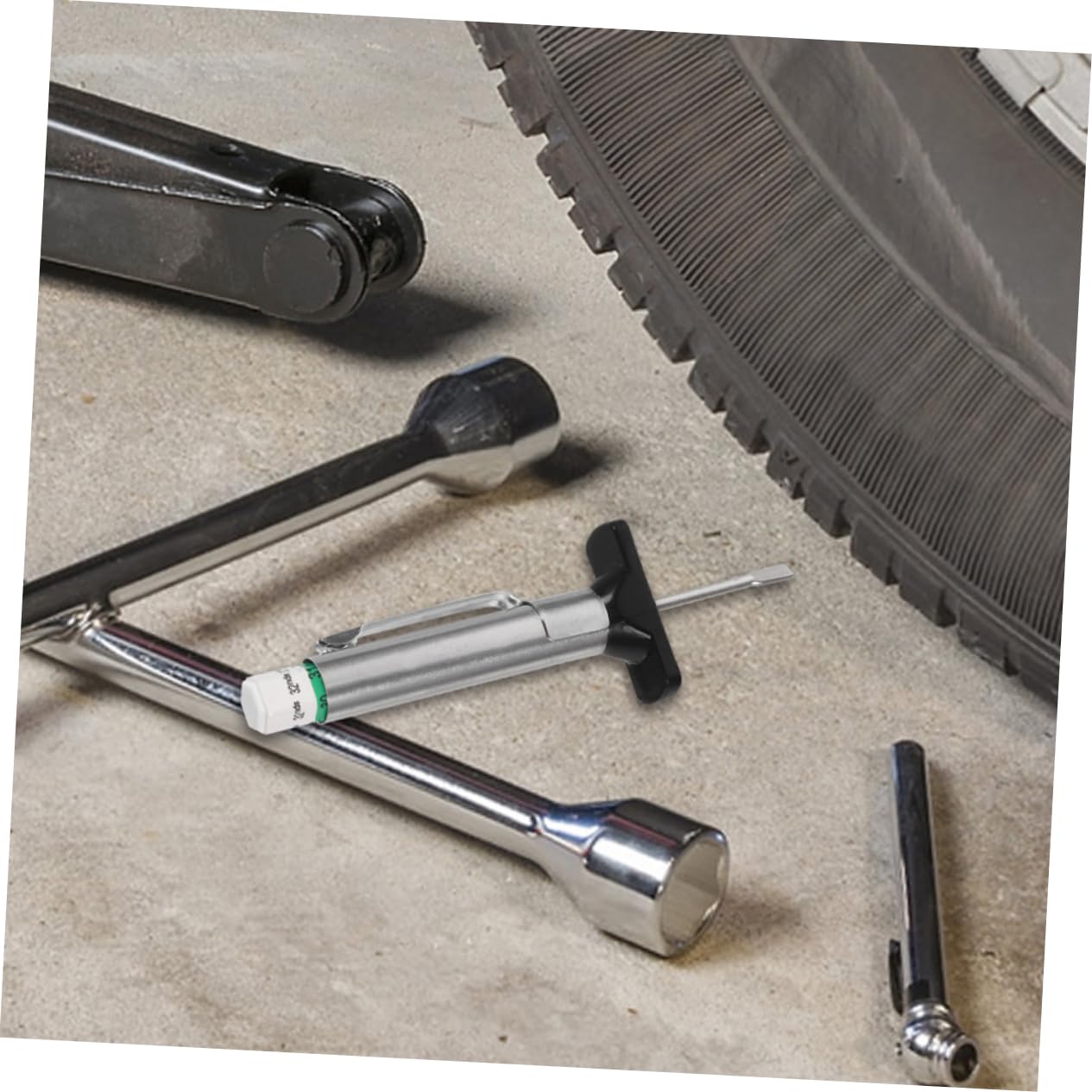 Tire Tread Depth Gauge Tool Set 8pcs 0-25mm Measurement for Cars and Trucks Portable Tire Depth Gauges