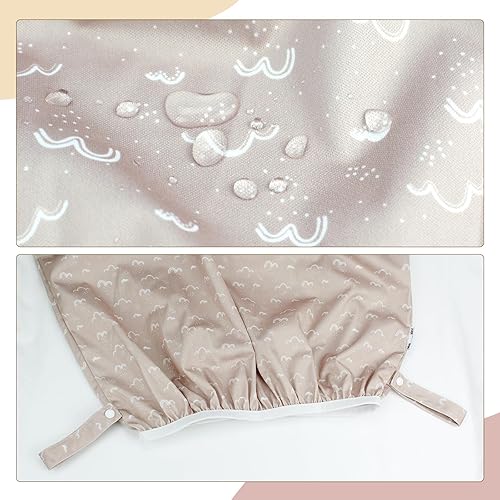 Miniatura 3 de Mama Koala Revestimiento de cubo para pañales de tela, reutilizable y lavable, impermeable, con correa para cubos de pañales, paquete de 2 (P001)