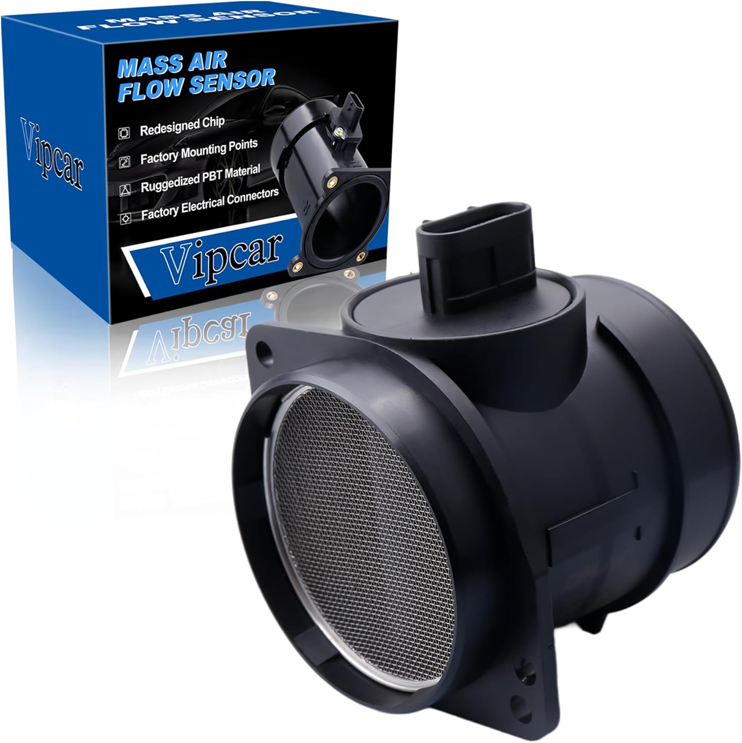Mass Air Flow Sensor 10349461 MAF Sensor for Chevy 2005-2009 Equinox, 2006-09 Impala, 06-12 Malibu, 05-09 Uplander, Avalanche Monte Carlo G6 Grandprix Montana Vue Rendezvour Terraza