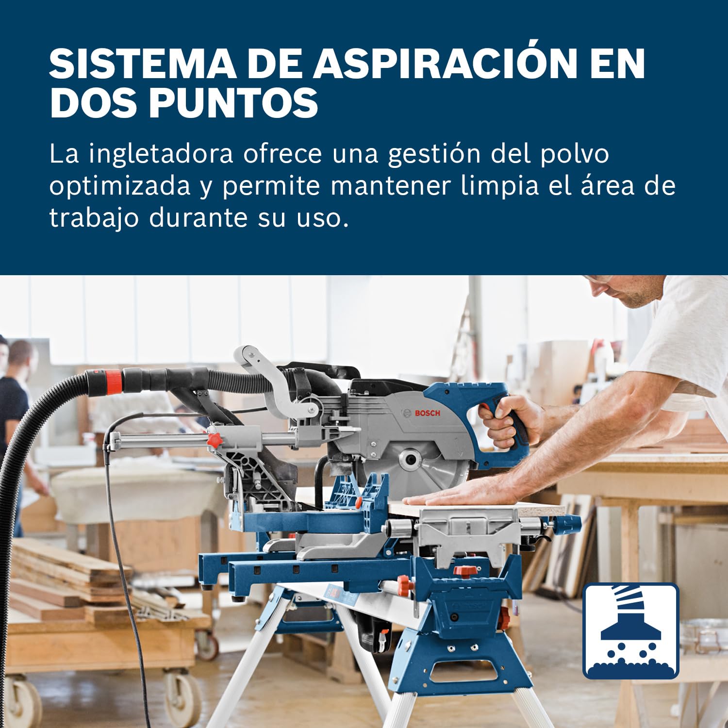 Bosch Professional ingletadora telescópica GCM 8 SJL (1600 W, Ø del disco de sierra: 216 mm)