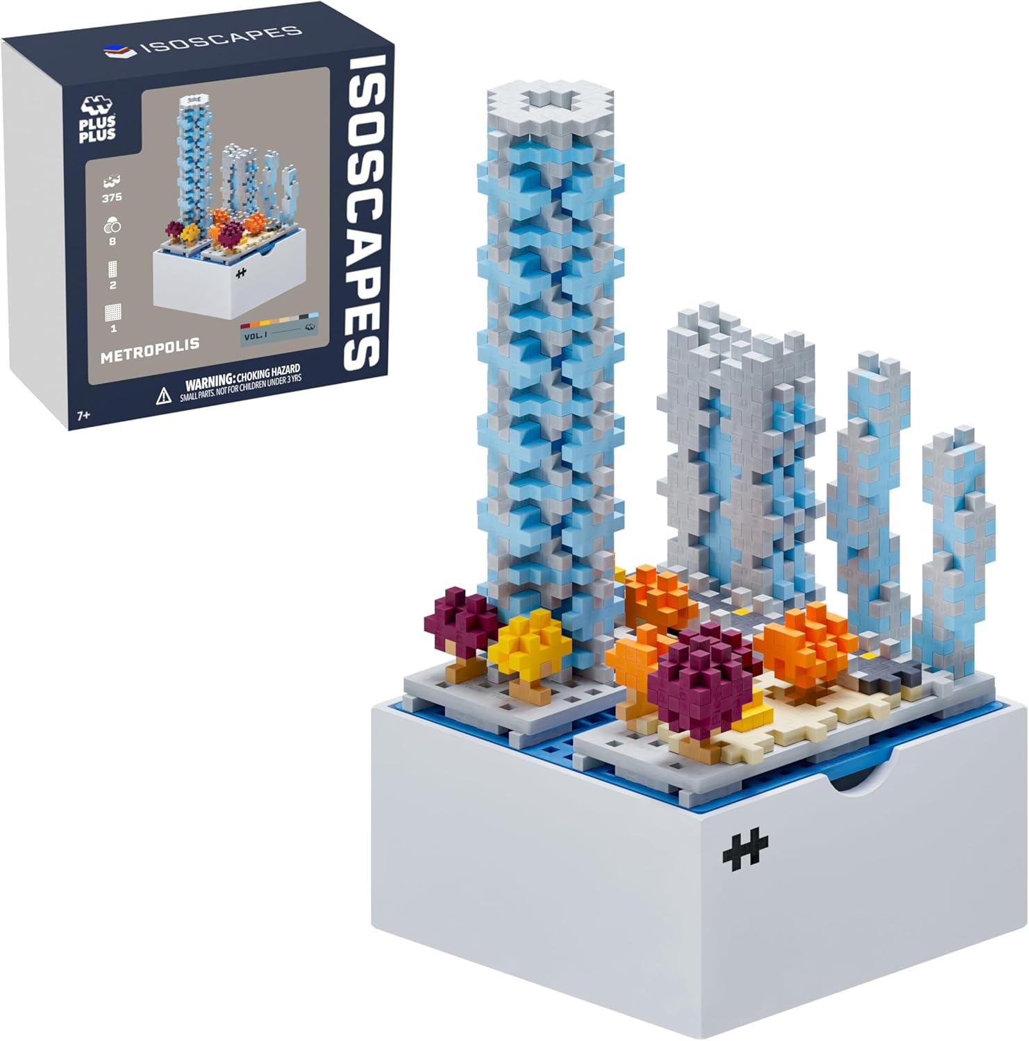 Plus Plus Isoscapes, Interlocking Mini Building Blocks, 3D Puzzle Stem Toy for Kids, Office and Home Decor - Faroe Islands