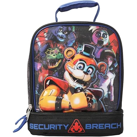 Five Nights at Freddy's: Security Breach Insulated Lunch Box with Double Compartments