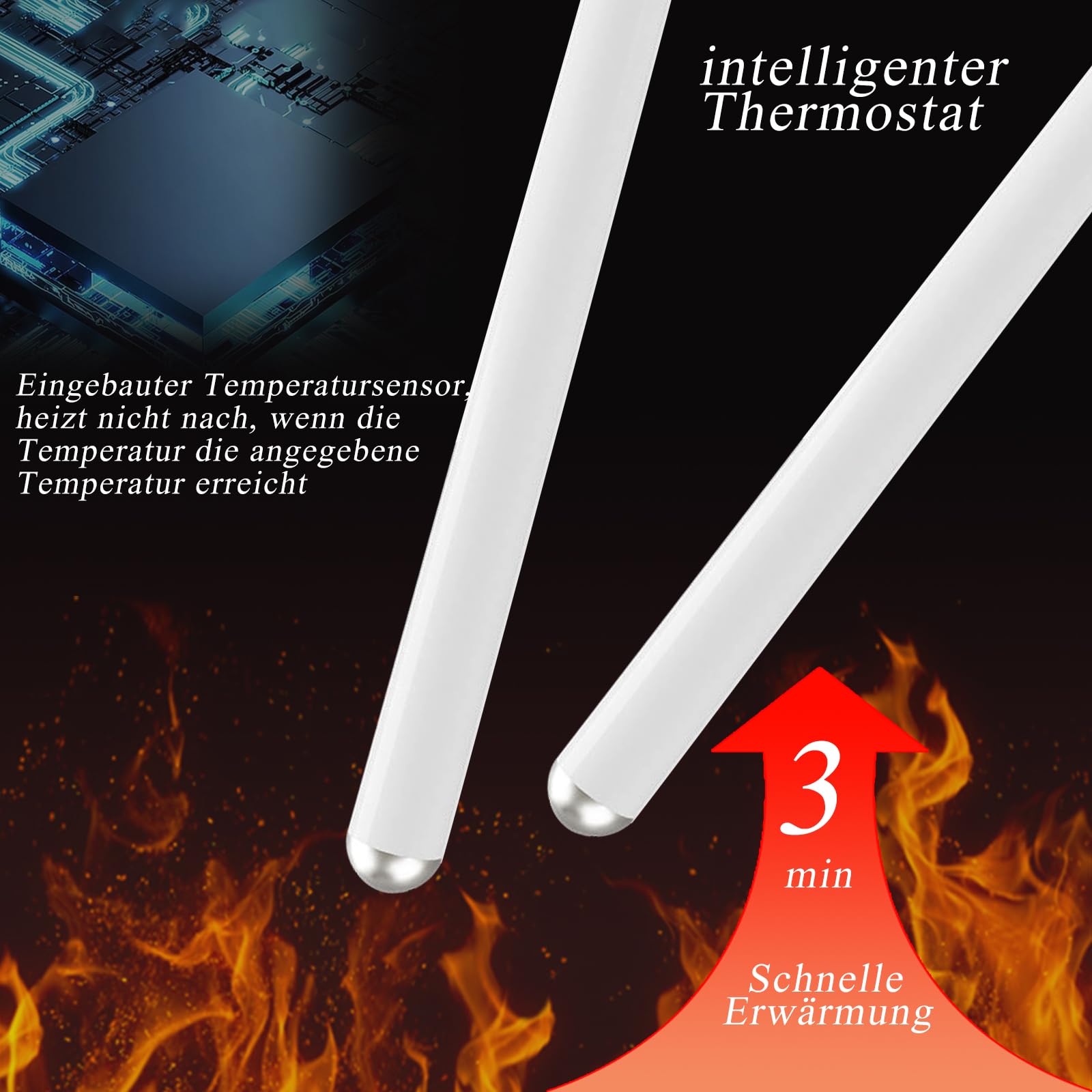 BDSMYEE Masturbator Asta Riscaldante per Uomo, Sex Toy Accessori per Masturbatori Maschili, USB a Riscaldamento Temperatura Costante da 42°C Sessuali per Uomini