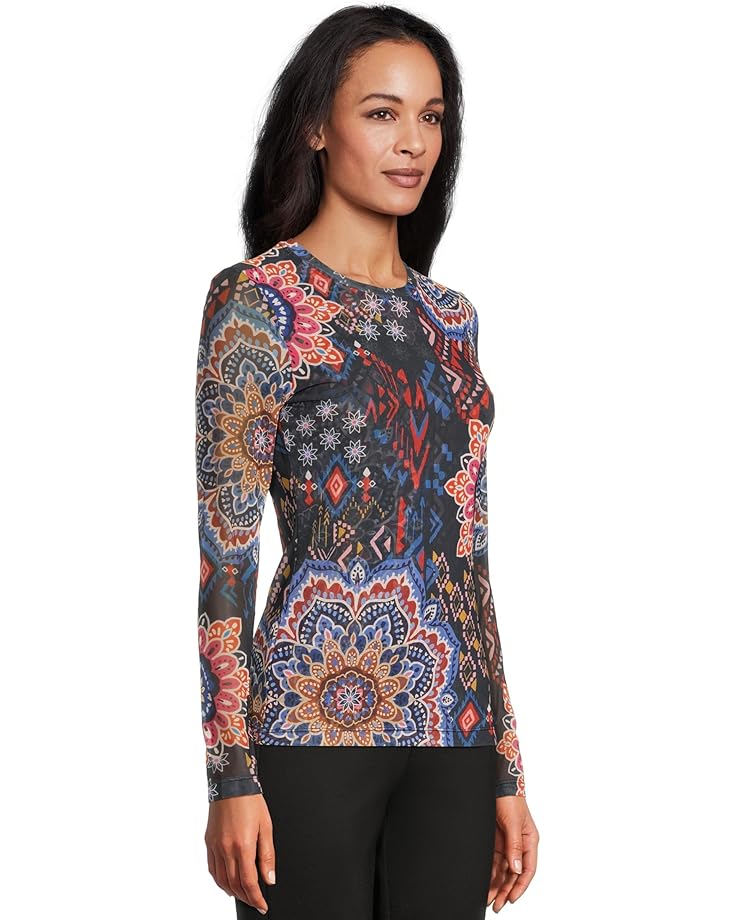 Johnny Was Natalie Long Sleeve Mesh Tee - #2 of 5