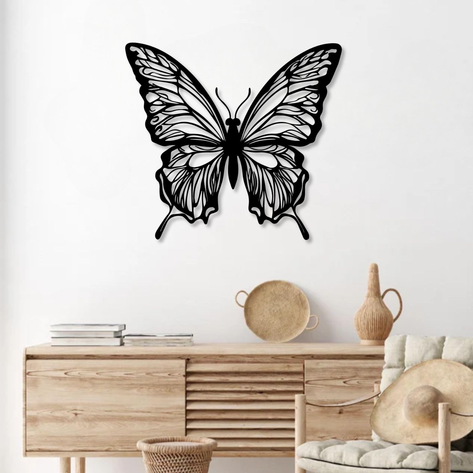 Papillon mural en métal pour salon et chambre : transformez vos murs vides