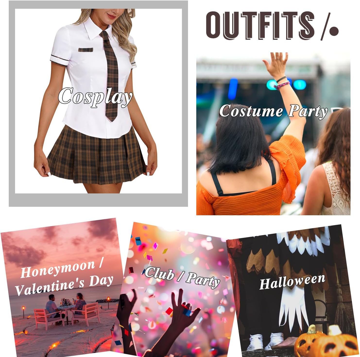 Women Schoolgirl Lingerie Roleplay Set Sexy Student Costumes Mini Tartan Skirt Cosplay Costume Ladies Sets - Image 6