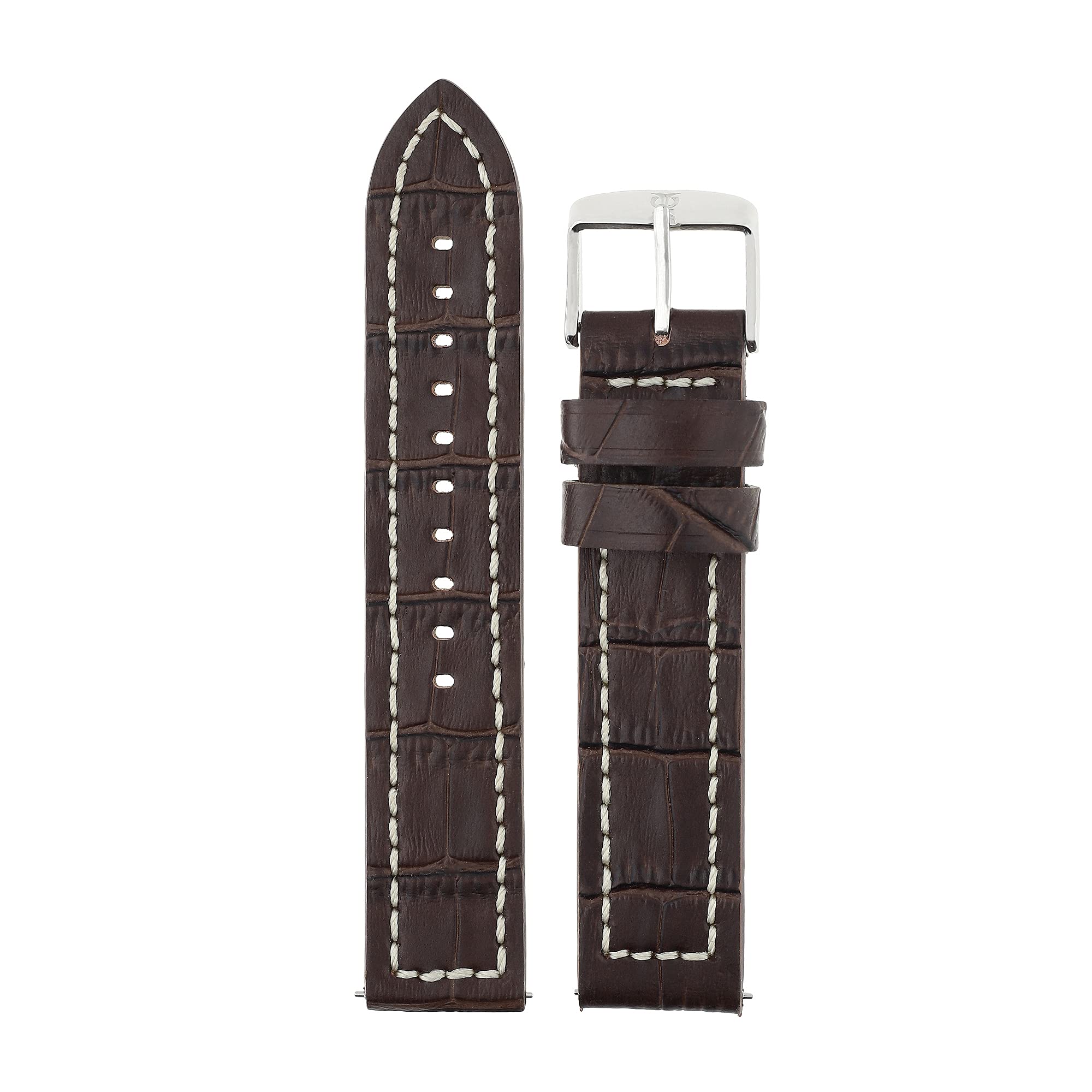 Titan 20 mm Brown Genuine Leather Strap for Men (B0919XNNK5) Amazon Price History, Amazon Price Tracker