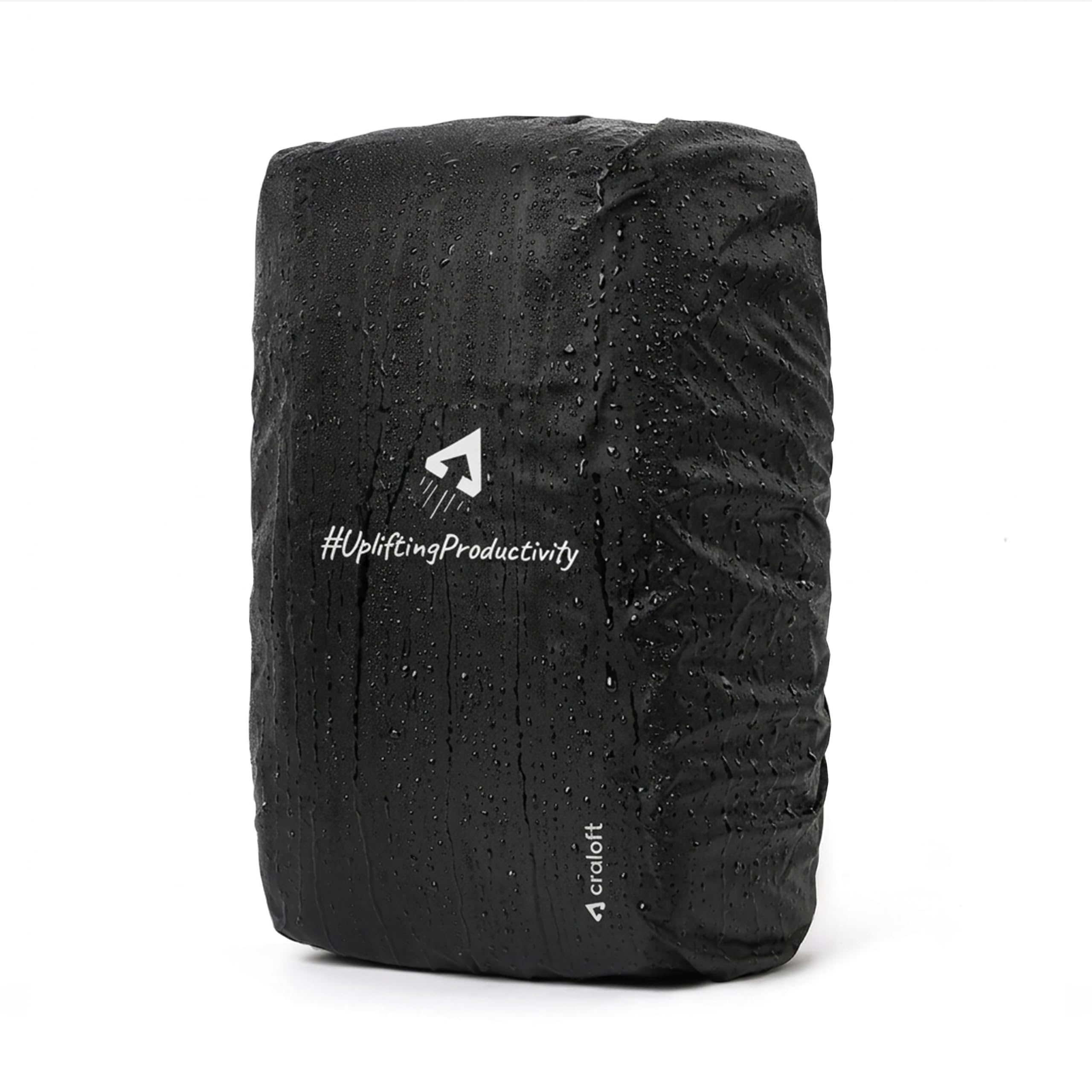 CRALOFT 100% Waterproof & Dustproof Backpack Rain Cover - Fits 15L to 25L Bags - Elasticated Snug Fit - Laptop Bag Cover for Trekking, Travel, College & Office - Black | Waterproof-image-14
