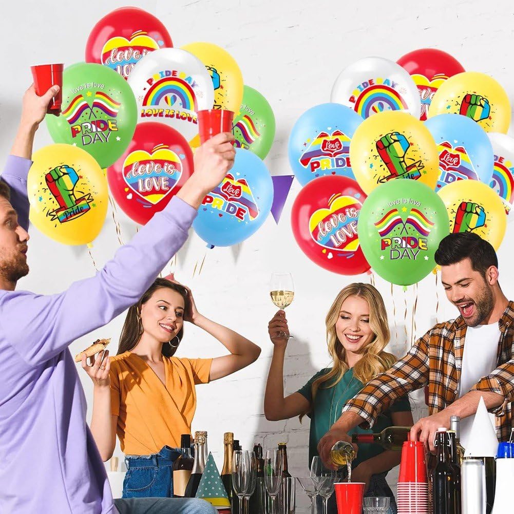 30 LGBT Gay Pride Pride Rainbow Day, LGBTQ Gay Pride Party Decorations And Accessories