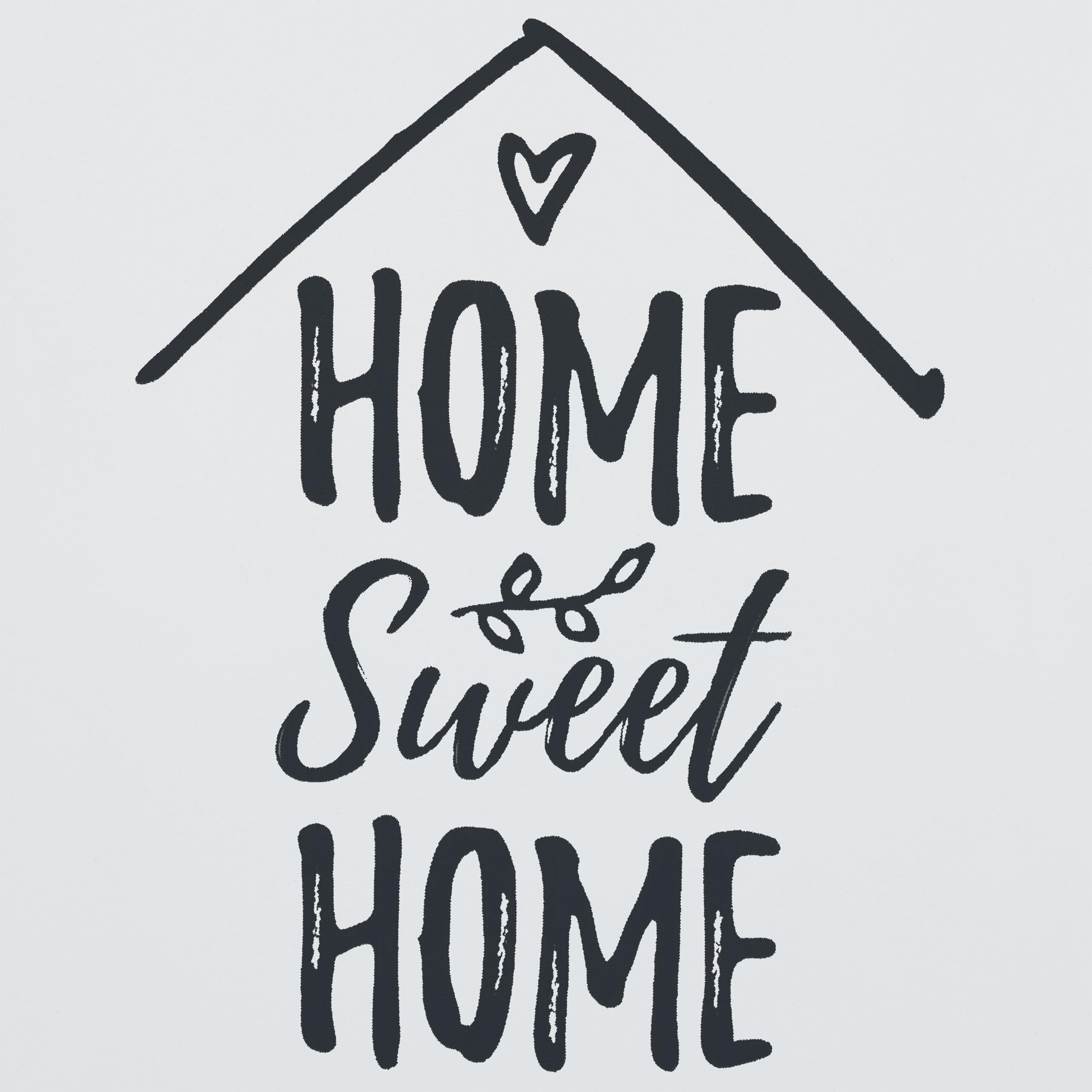 Relaxdays Cassetta Portachiavi da Muro, in Legno, Design Home Sweet Home, Rustico, Appendichiavi, 29 x 22 x 8 cm, Bianco