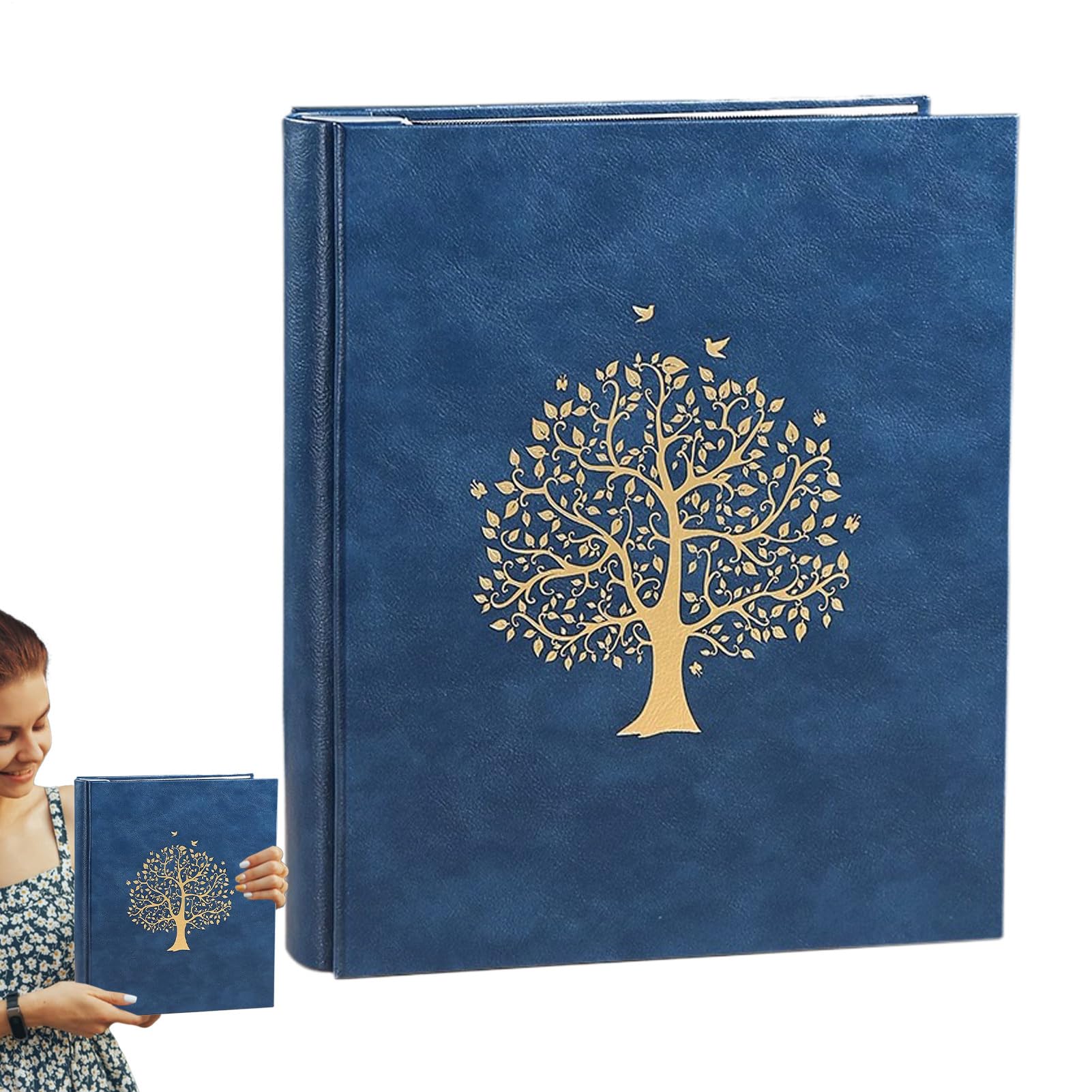Fotoalbum Buch Modernes 18 cm Album mit großem Fassungsvermögen für 400 | Hochzeitsfotoalbum Hochzeit, , Abschluss, Reise, Urlaub, , Schule, , Gedenken
