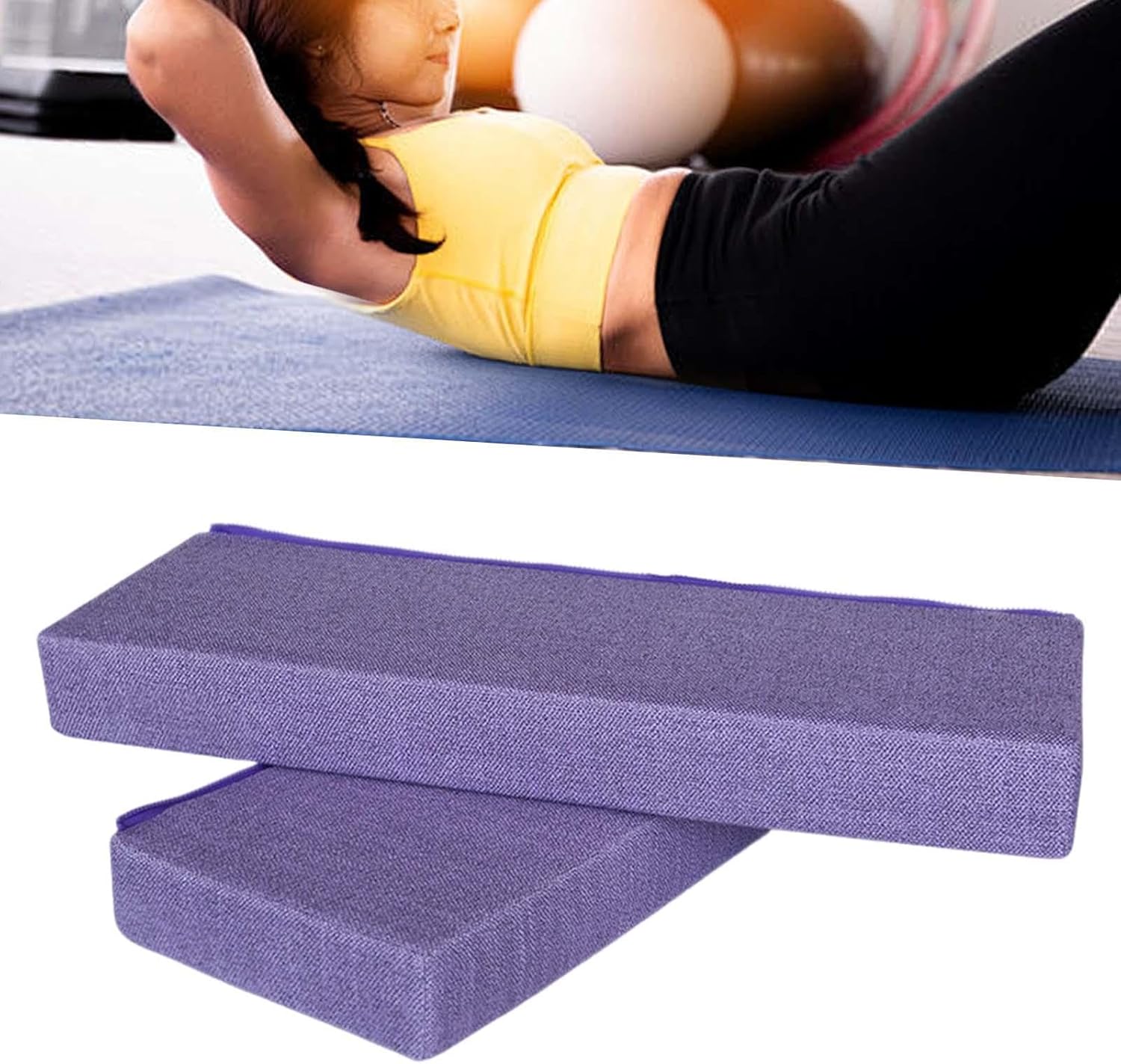 Yoga Bolster Rectangular Pillow Professional Multifunctional for Women Prop Modification Support