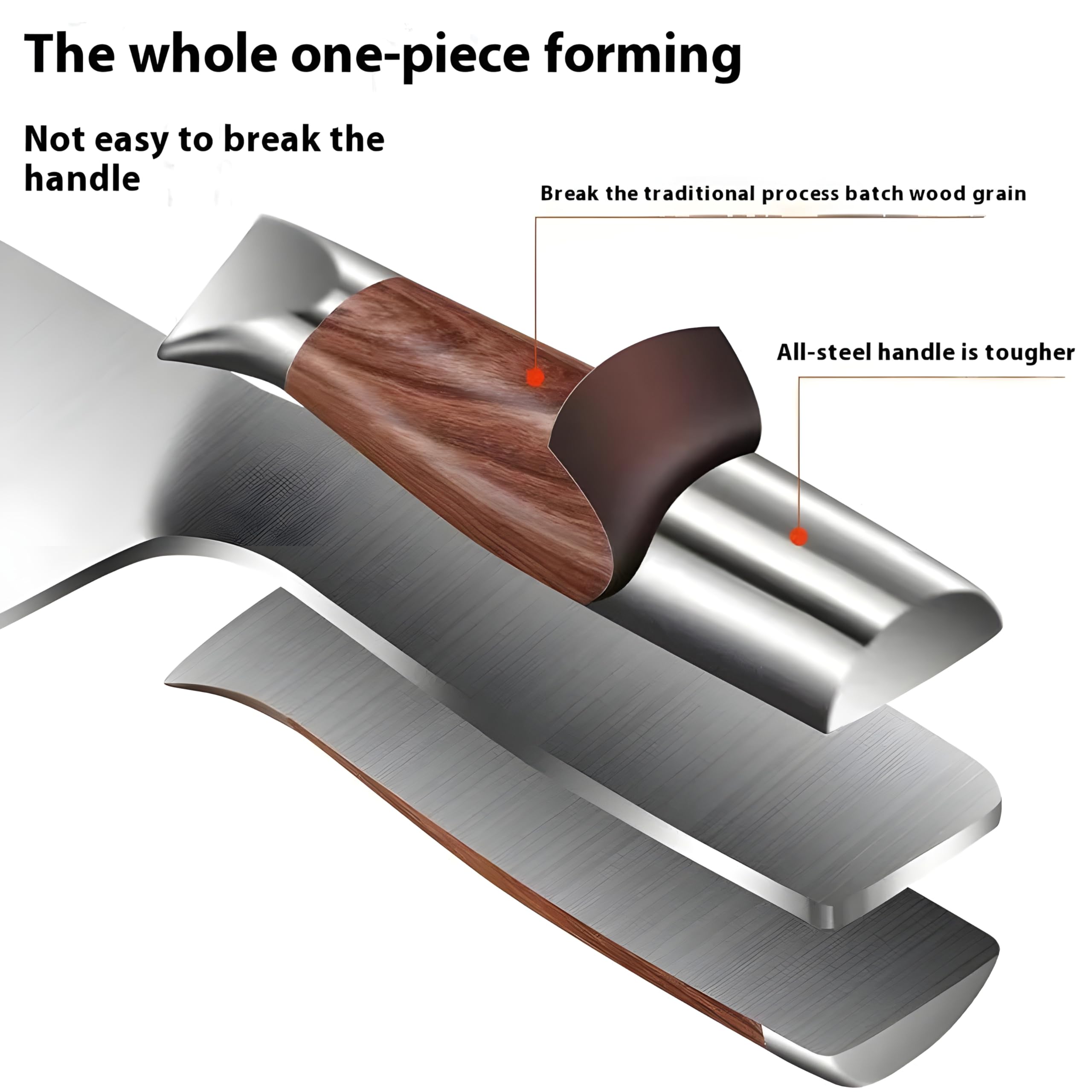 Wizbiz Premium 7 Inch Blade Meat Cleaver Knife for Kitchen Heavy Duty Japanese Bone Cutter Knives Hand Forged Knife Boning Knife Multi-Purpose Knife Butcher Knife 2