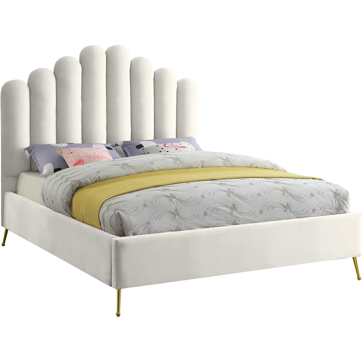 Buy Meridian Furniture Lily Collection Modern Contemporary Velvet