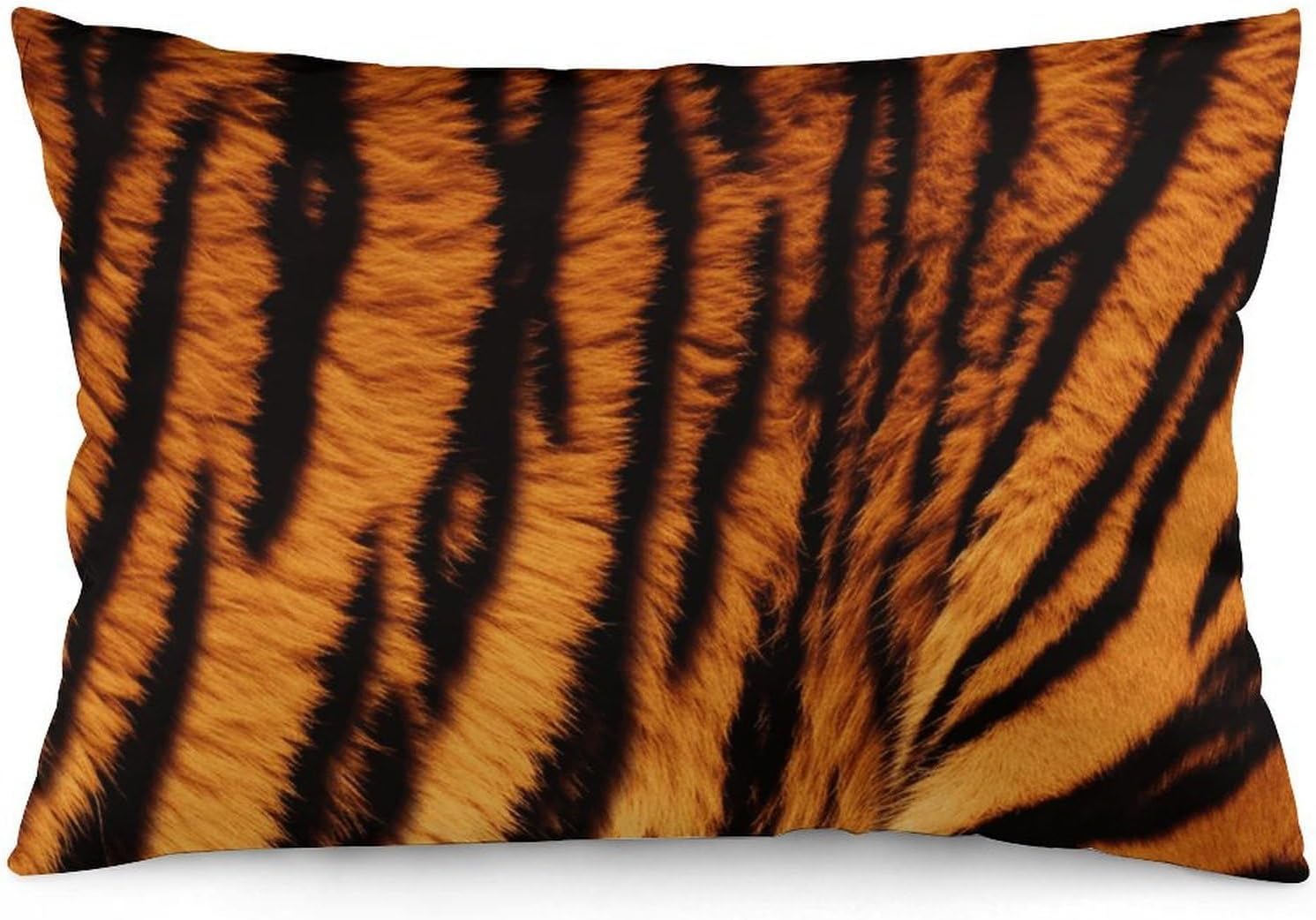 Tiger Striped Pattern Pillow Cases Queen Size Set of 1 Soft Comfortable Throw Pillows Covers Decorative Pillowcase with Zipper Bed Cushion Covers for Couch Sofa Bedroom 12 "x20