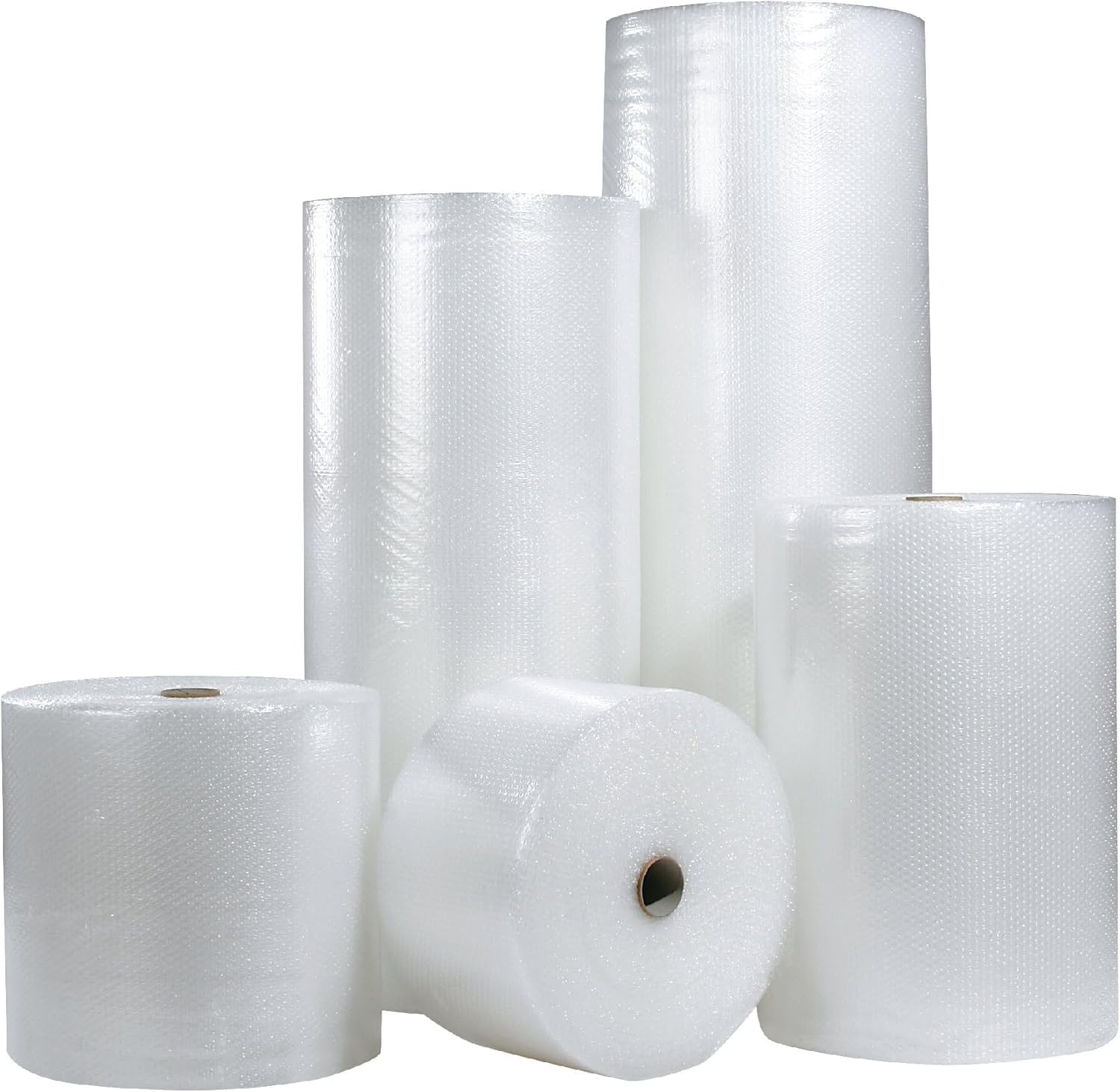 Venuscello 4 Rolls x 75m x 750mm Small Bubble Wrap – Air Bubbles Packaging for House Moving & Packing Storage Boxes Easy Packing, Office and Industrial Use