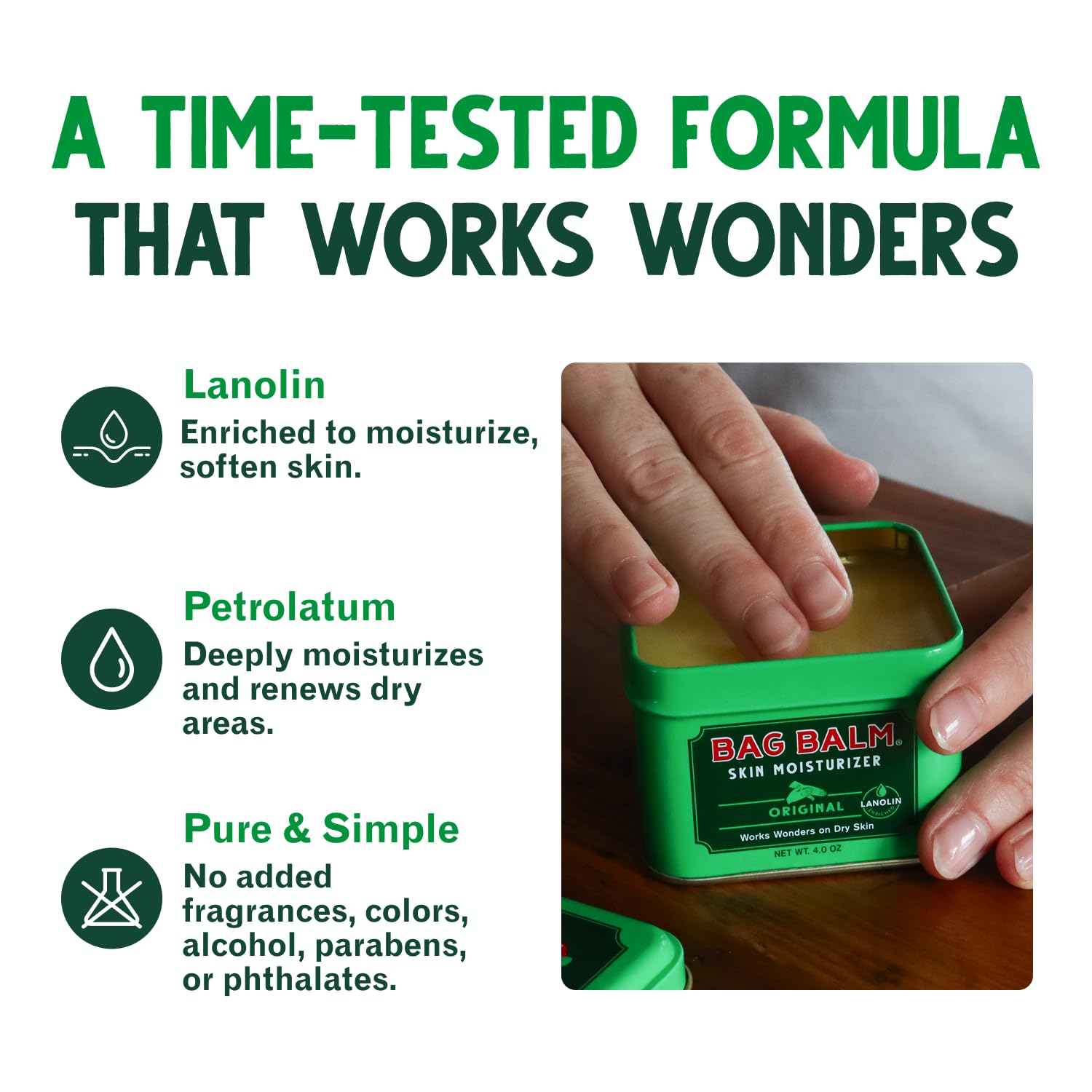 Bag Balm: Original Skin Moisturizer - Dry Skin Relief -3