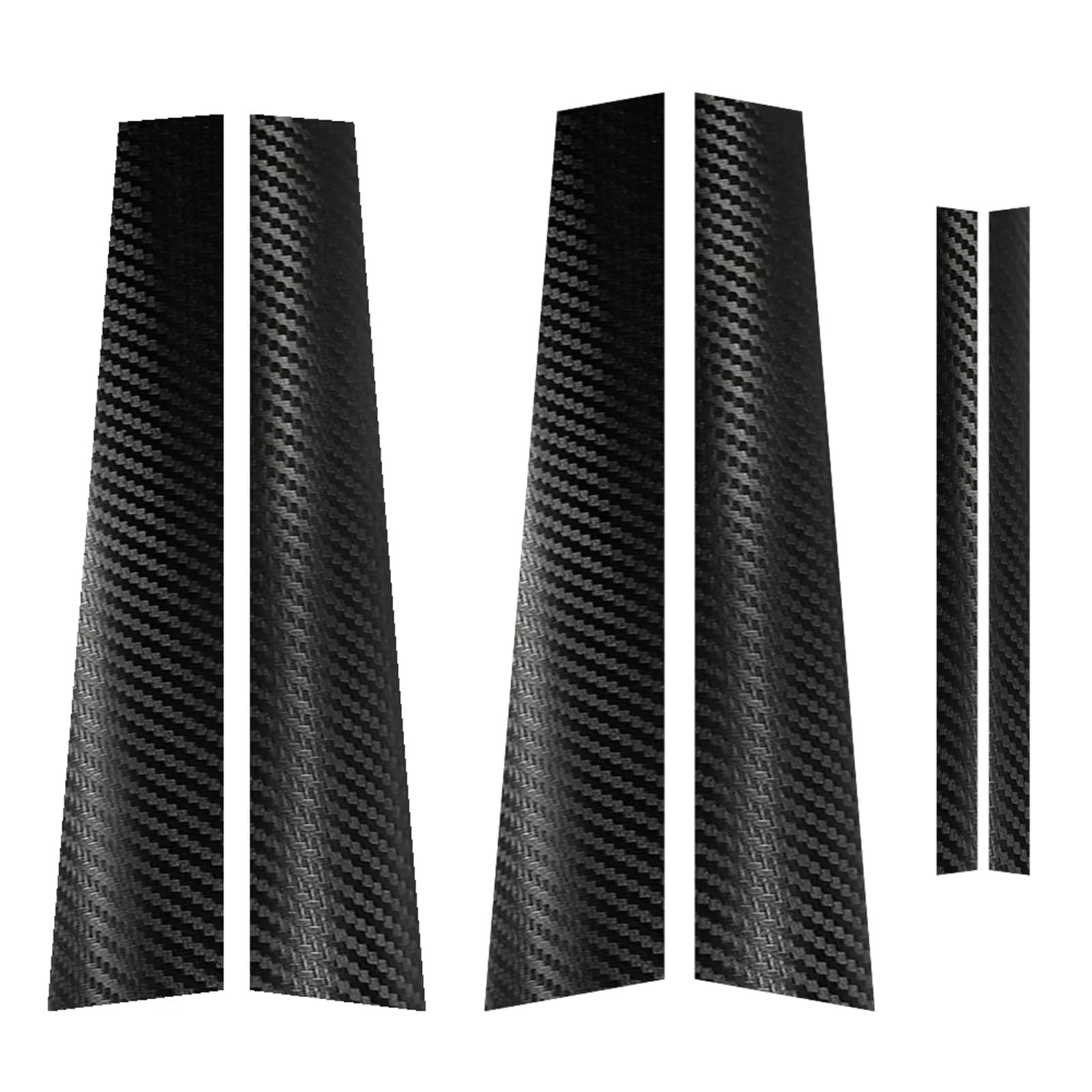 Embellecedores de columnas BC efecto carbono 3D para VW Passat B6 protegen y renuevan tus ventanas 7
