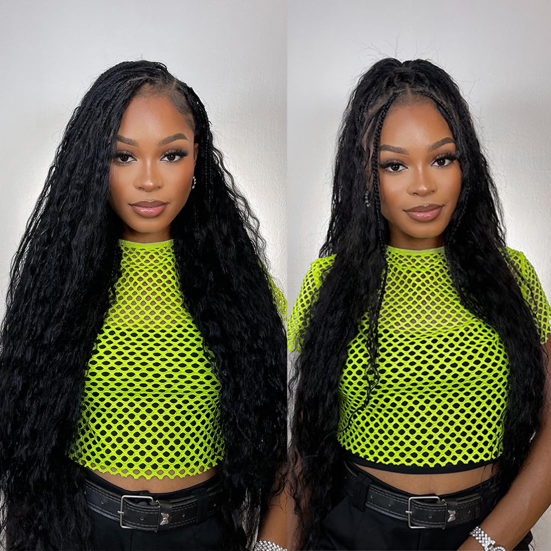 Super Wave Bulk Human Hair 100% Unprocessed Brazilian Virgin Human Hair Extensions Bundles for Braiding Hair Wet and Wave Micro Human Hair(1Pack-4PCS, 18inch Natural Black)