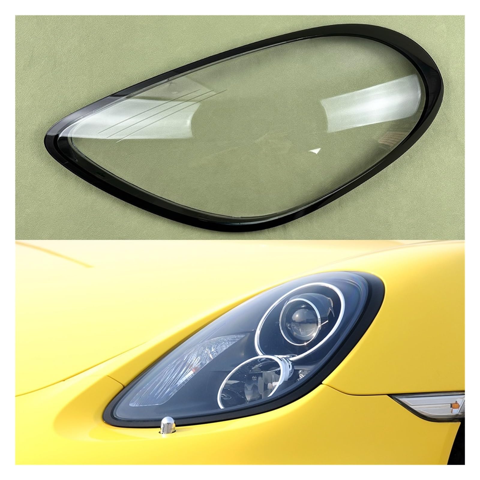 Amazon | 車用ヘッドライトカバー 透明ヘッドランプカバー ポルシェ