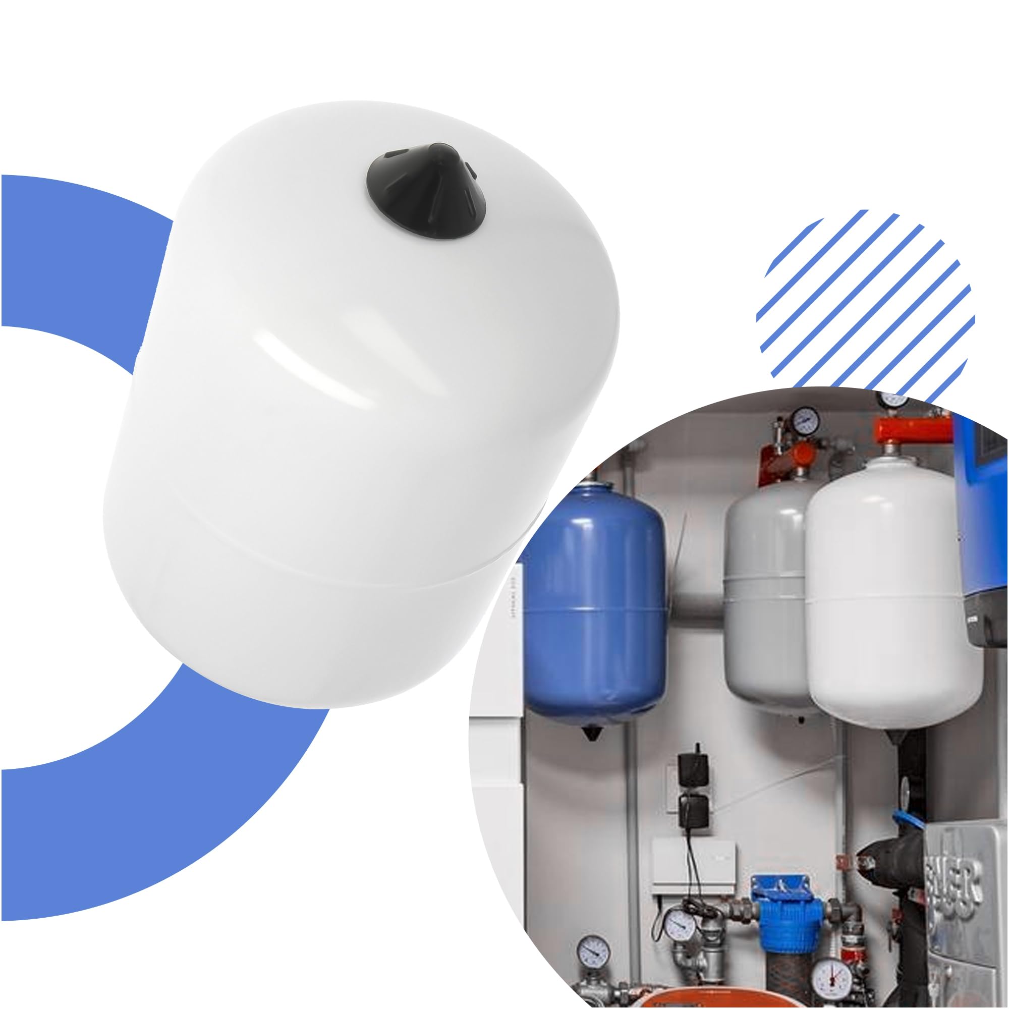Vase d'Expansion Sanitaire (8L | Bande de montage)