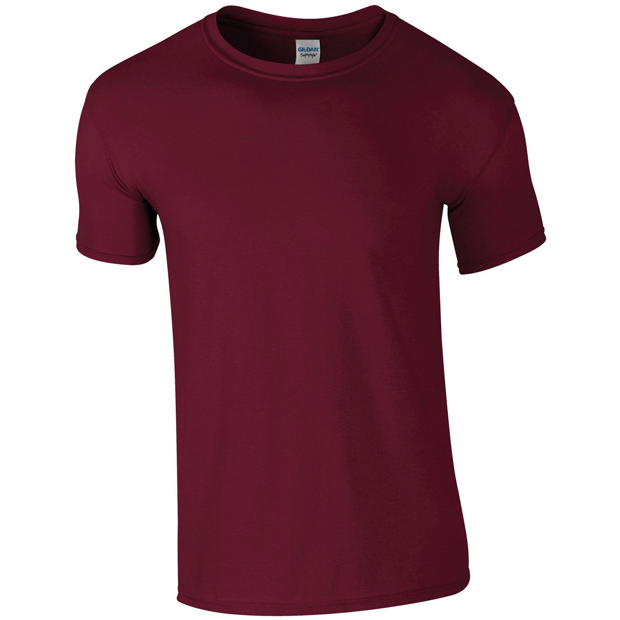 Gildan Men's Maroon Soft Style Ringspun T Shirt (4Xl) (Maroon)