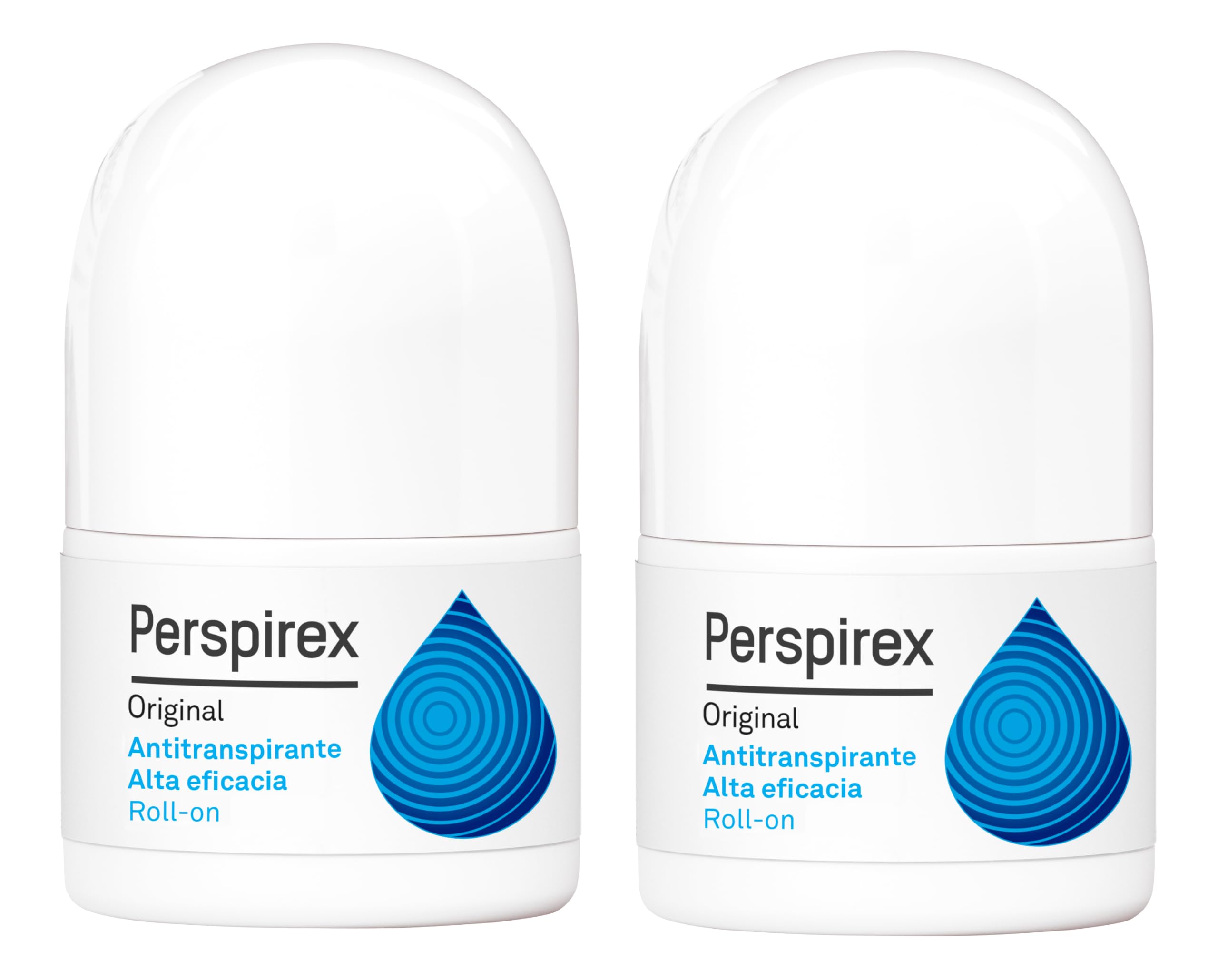 Perspirex® | Perspirex Original | Deodorante antitraspirante ascelle roll-on per una protezione e freschezza anti-sudore fino a 5 giorni | Confezione da 2-40 ml