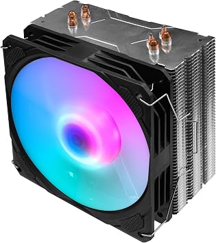 PANO-MOUNTS CPU Stok AMD Hava So utucu 120mm ARGB I k Senkronizasyonu ile 4Pin PC PWM Fanlar 4 Is  Borusu TDP 210W ve AMD/Intel LGA 1700 LGA 1200 i in Anakart 5V 3-PIN Konnekt r
