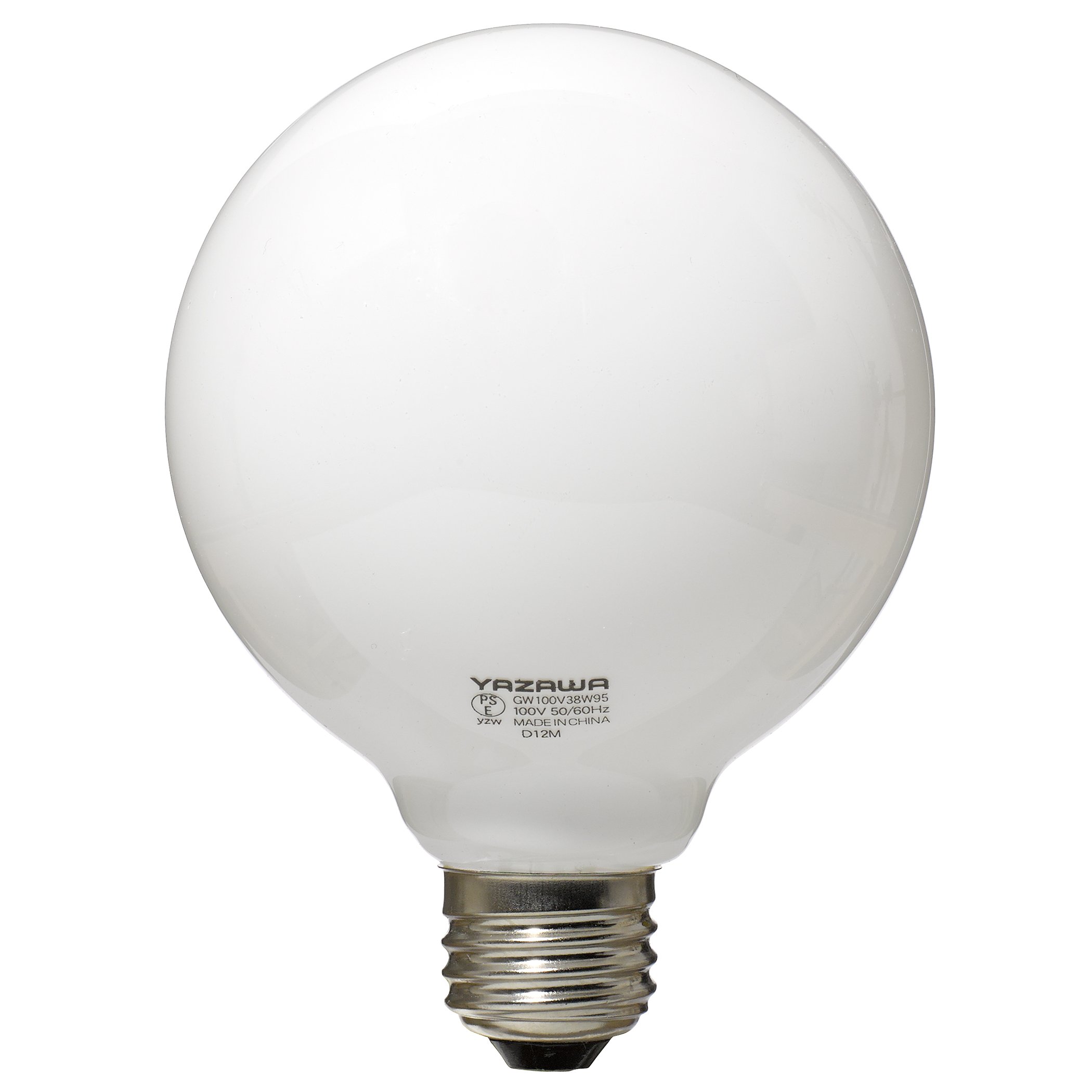 Amazon | YAZAWA 電球 ボール電球 径95mm【2個セット】 (ホワイト, 40