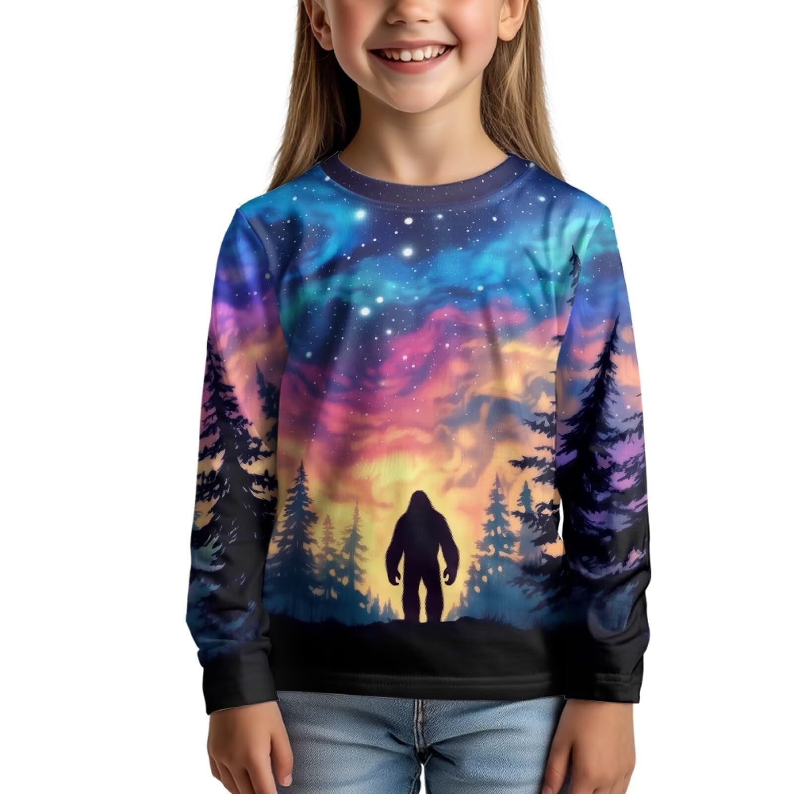Uourmeti Girls Graphic Tees Long Sleeve T Shirts for Teens