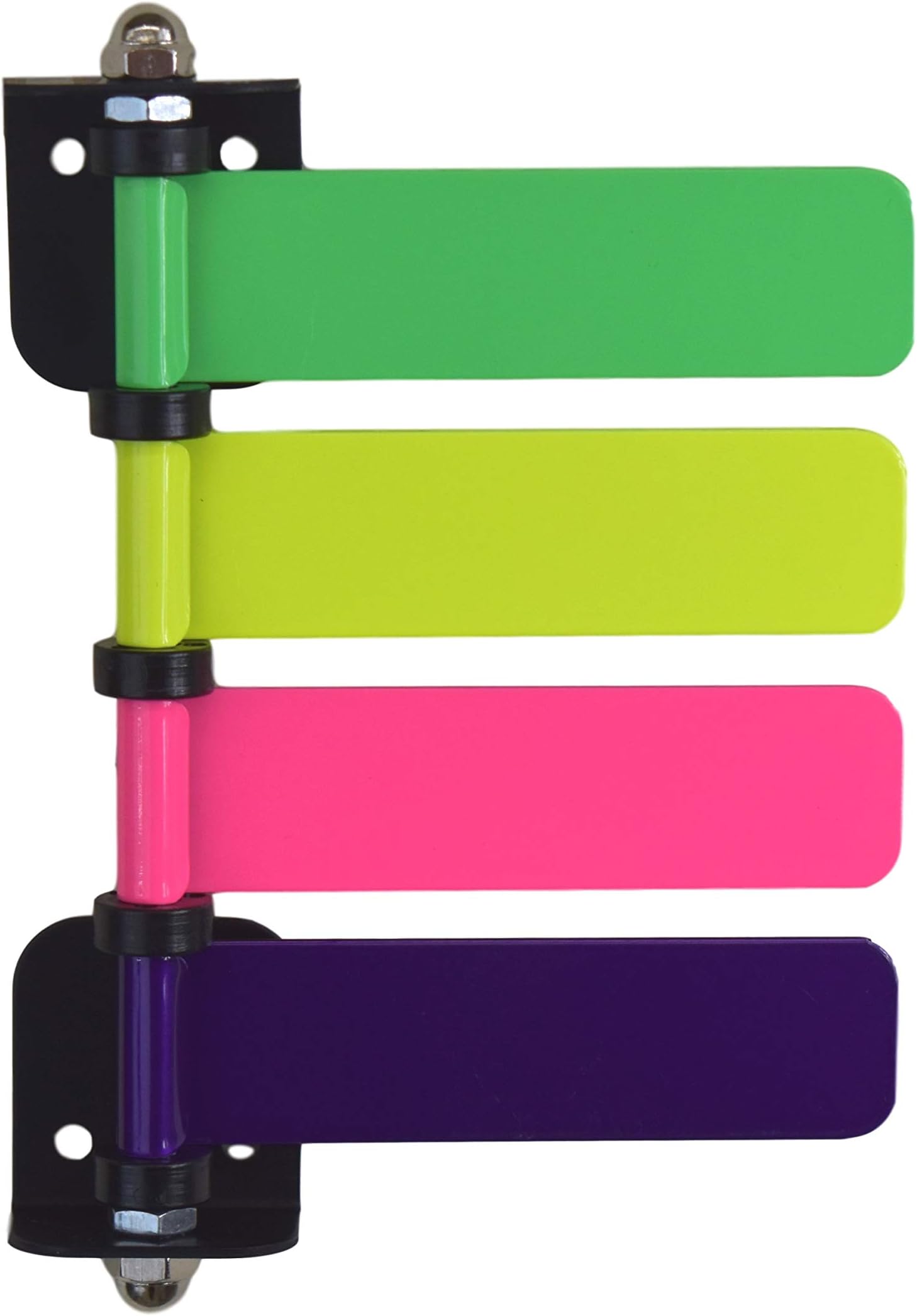 Omnimed 291884_2021 High Visibility Neon Medical Exam Room Status Signal Flag System for 4 Flags, 4" Length
