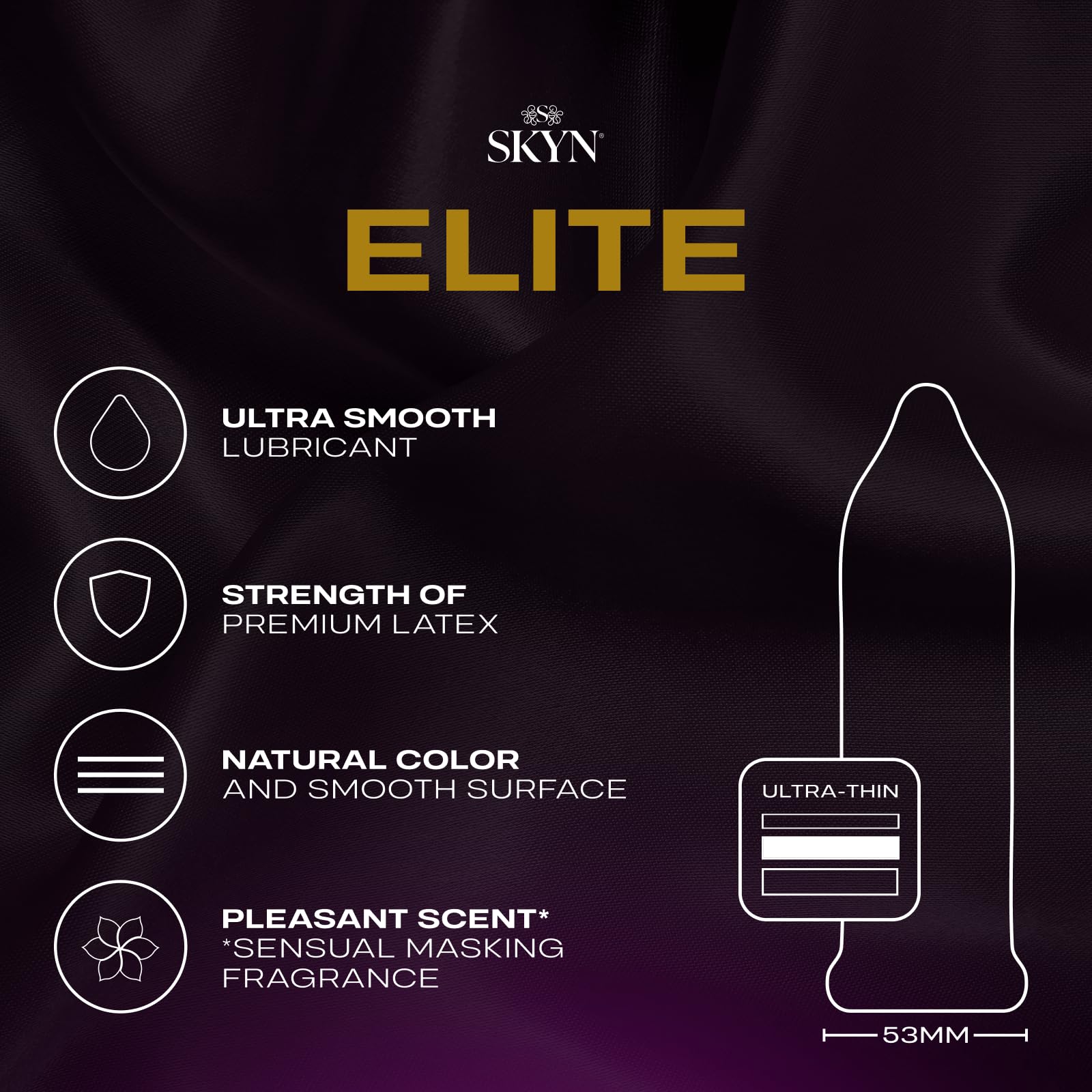 SKYN LifeStyles Elite Kondome, synthetisches Polyisopren-Kondome, latexfrei, 36 Stück (Verpackung kann variieren)