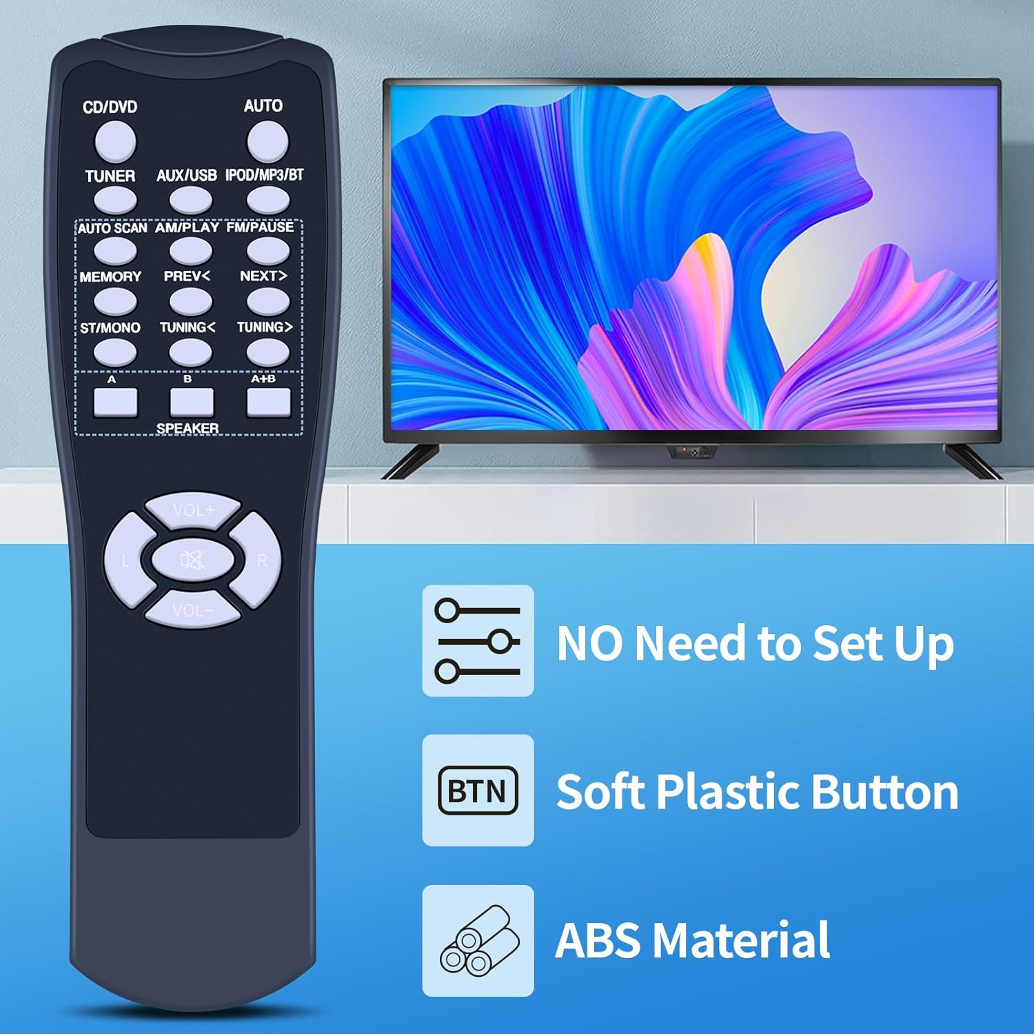 PZL New Replacement Remote Control for Pyle Home Theater Power Stereo Amplifier System PT272AUBT PT270AIU