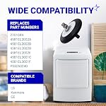 Assemblage de rouleau de tambour de sécheuse BlueStars Ultra Durable 4581EL2002C - Ajustement exact pour les sécheuses LG Kenmore - Remplace AP5688895 4581EL2002A 4581EL2002B 4581EL2002D PS8260240 - PACK DE 4