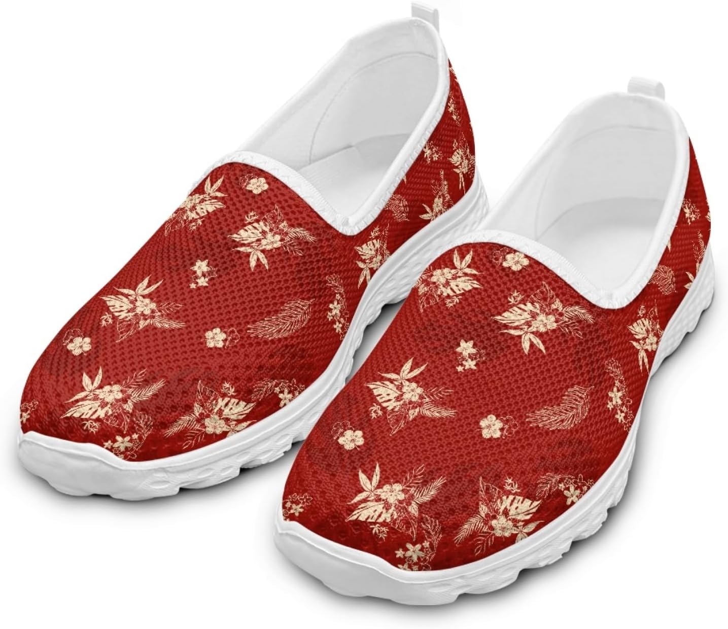 Lightweight No Laces Casual Shoes for Women Skin-Friendly Breathable Slip On Flat Shoes Safe Walking Round Toe Loafer