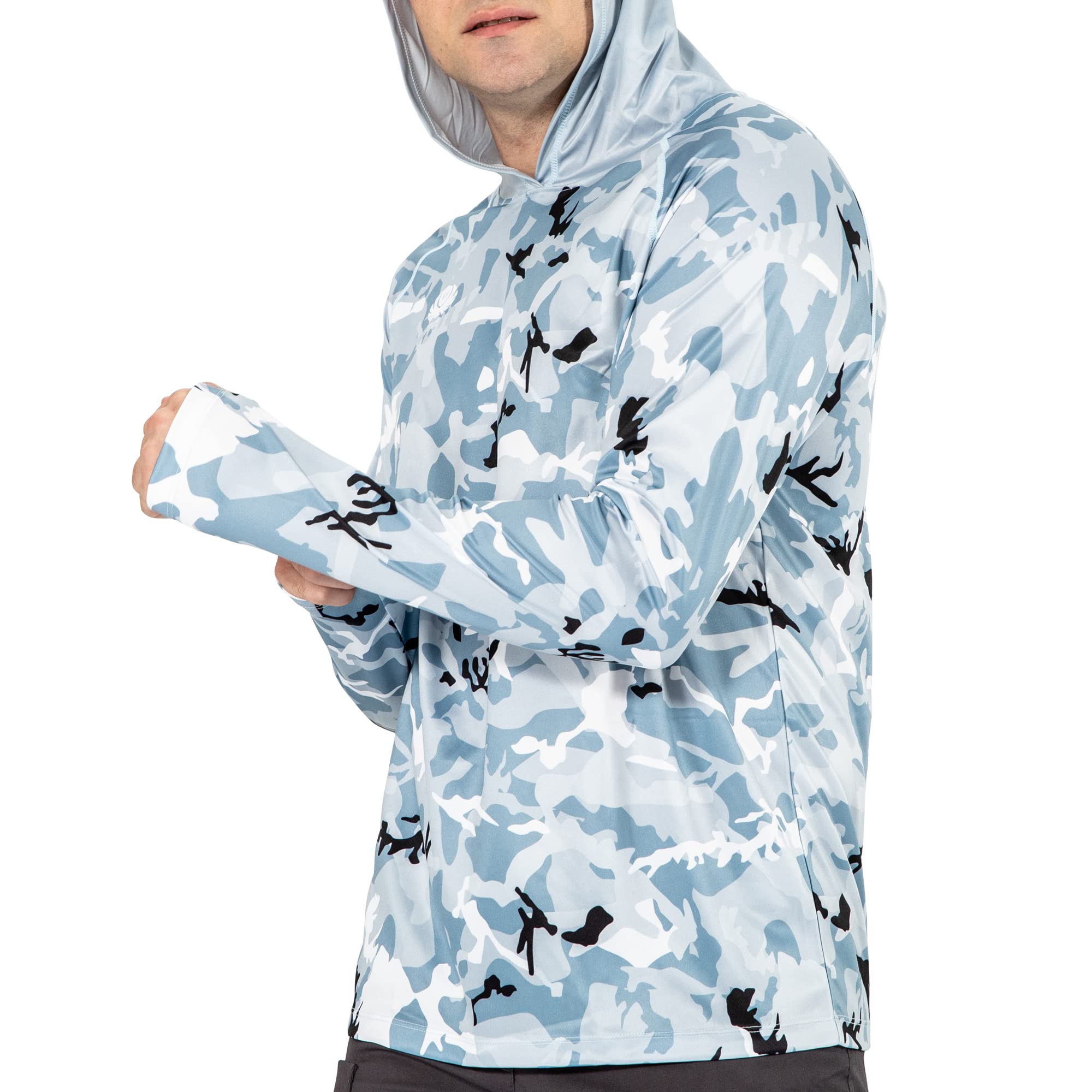 Herren UV Shirt Hoodie Camo