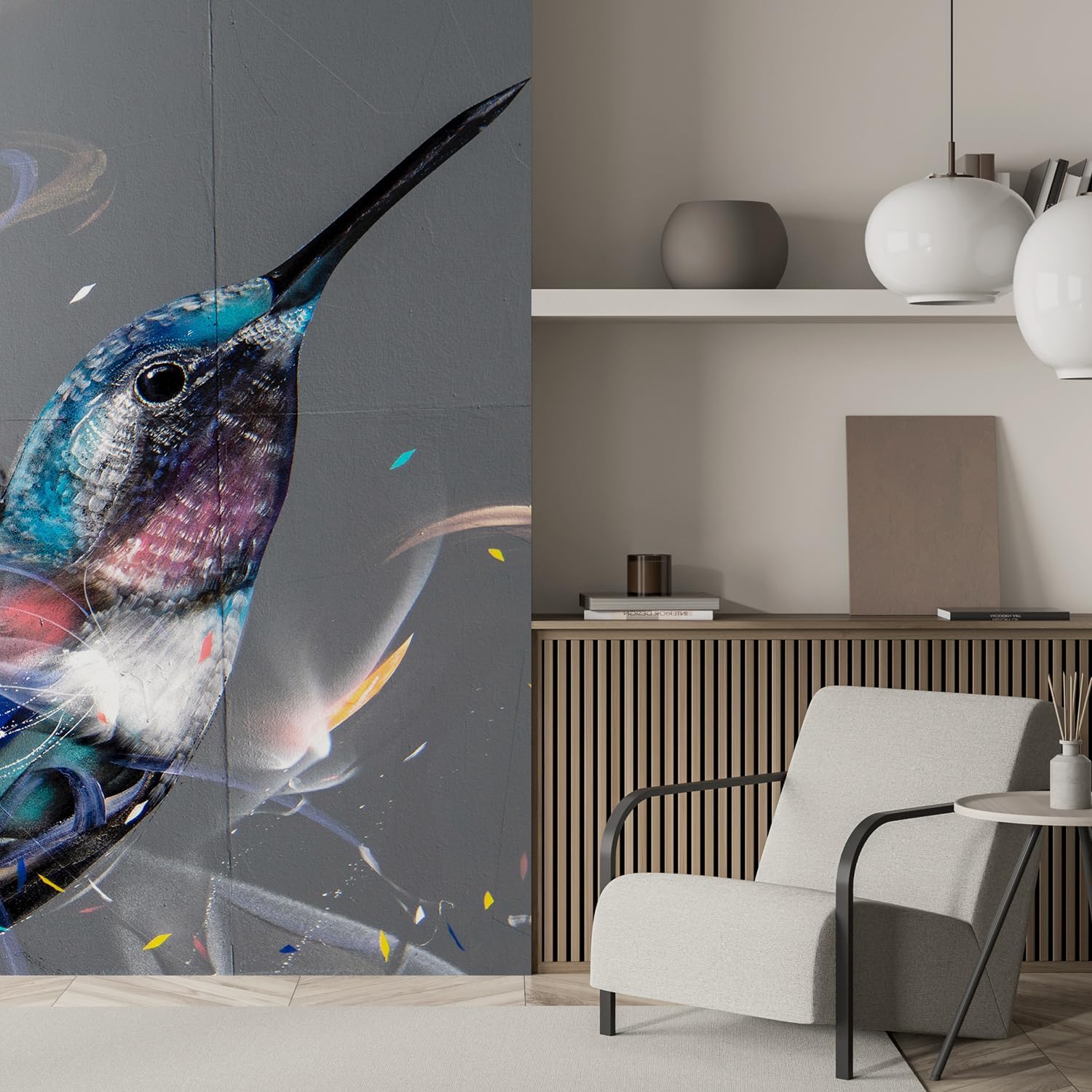 SIGNFORD Wall Mural Colorful Graffiti Removable Wallpaper Wall Sticker for Bedroom Living Room - 72"x48"