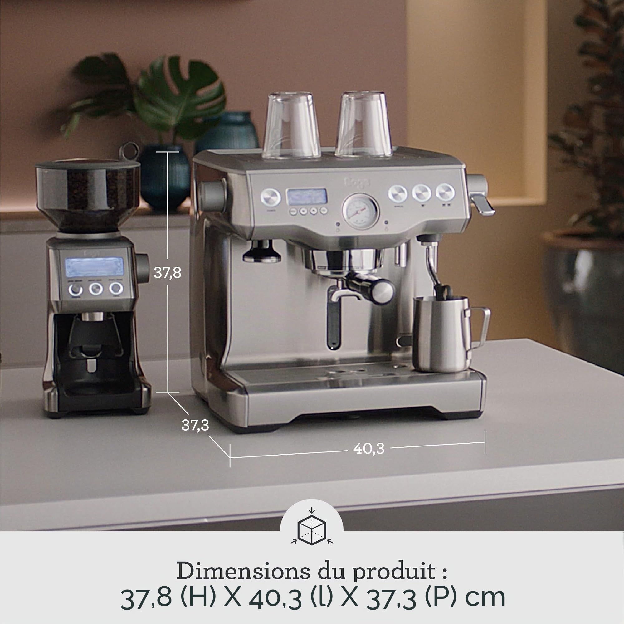 SAGE SES920 The Dual Boiler, Brushed Stainless Steel