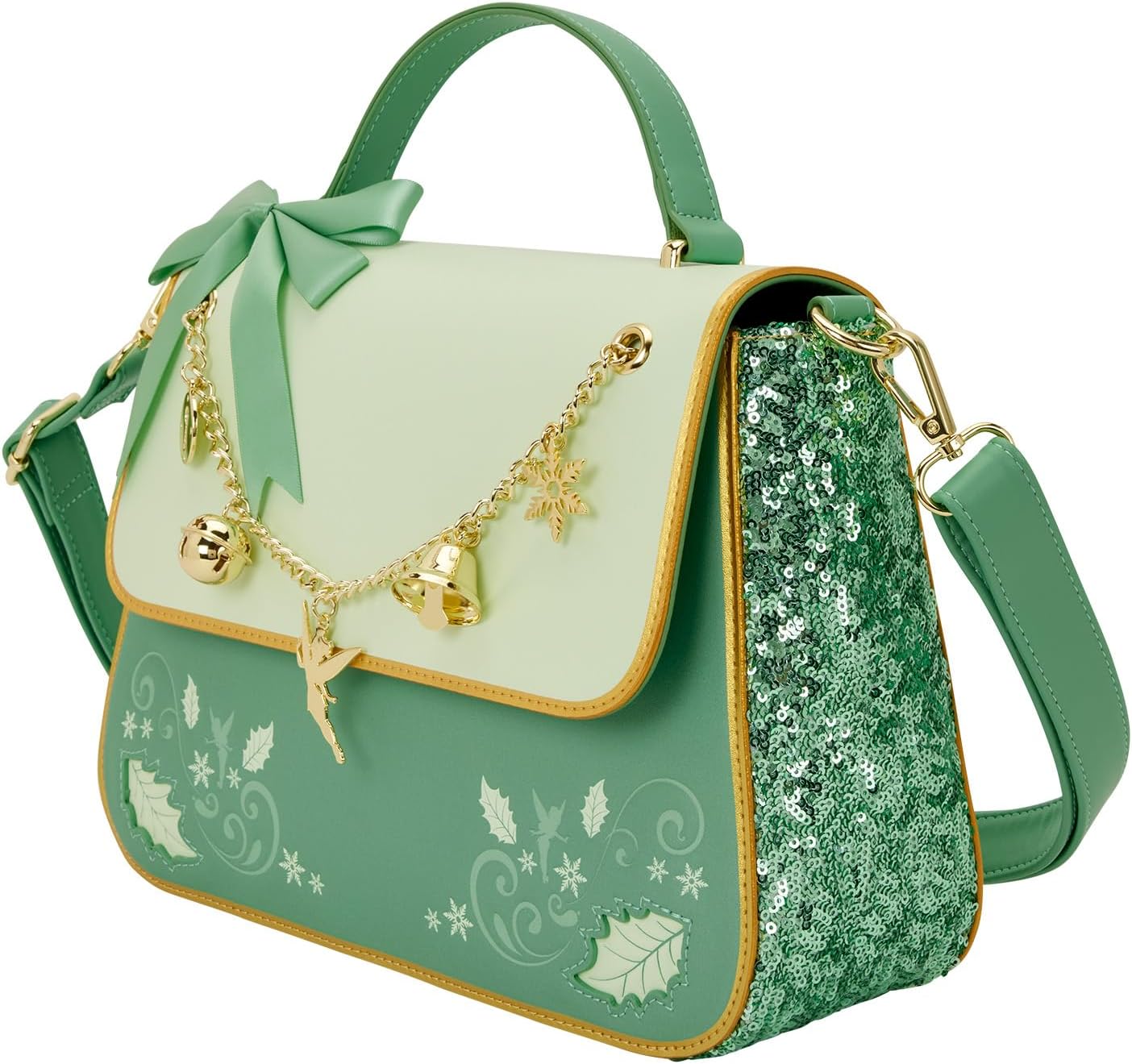 Loungefly Disney Tinker Bell Holiday Crossbody Bag