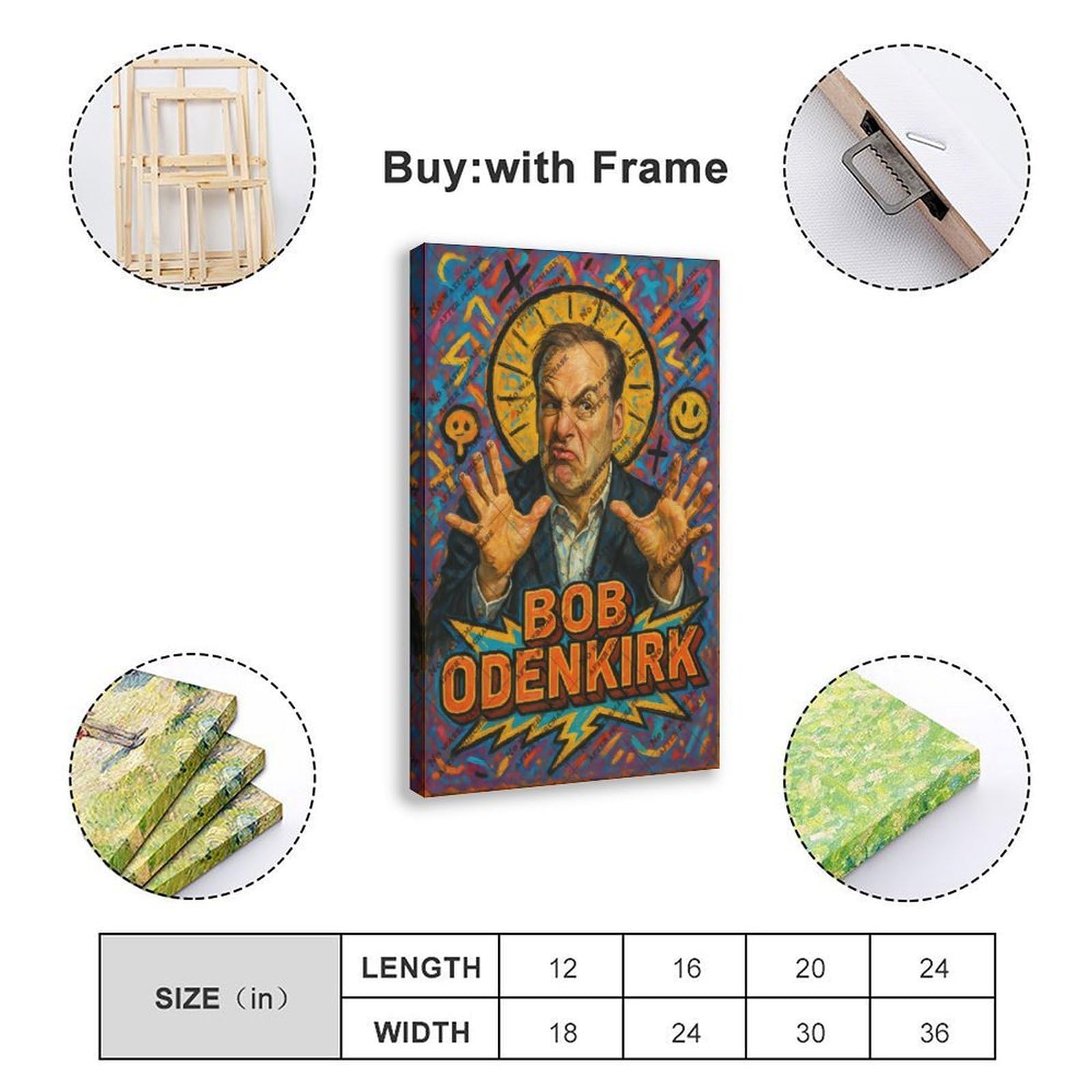 ZYGNBHL Poster della commedia dell'attore Bob_Odenkirk, decorazione per soggiorno, 30 x 45 cm