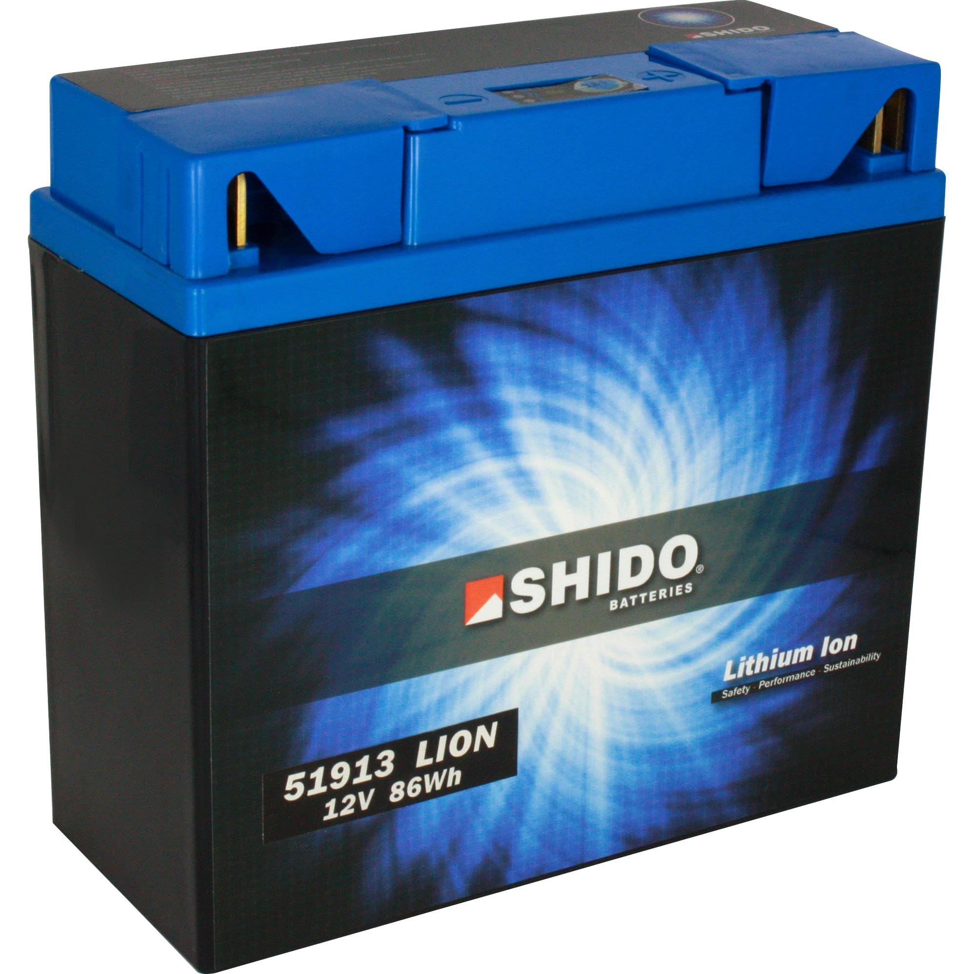 SHIDO 51913 LION -S- Batterie Moto Lithium Ion, Petite
