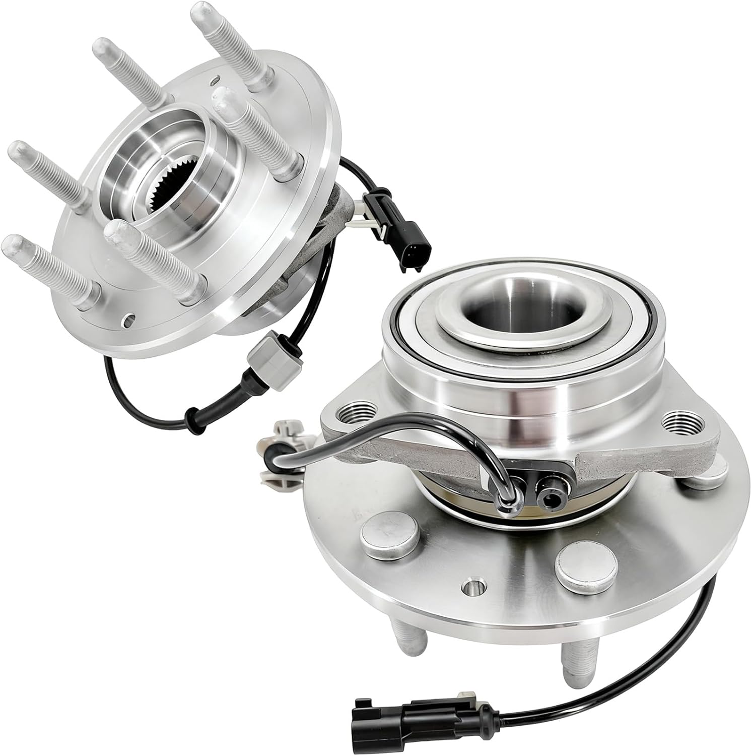 Aspligo 2Pcs 515160 Front Wheel Bearing Hub Assembly for Chevy Silverado 1500 Tahoe Suburban 2014-2020 GMC Sierra Yukon 6-Lug w/ABS