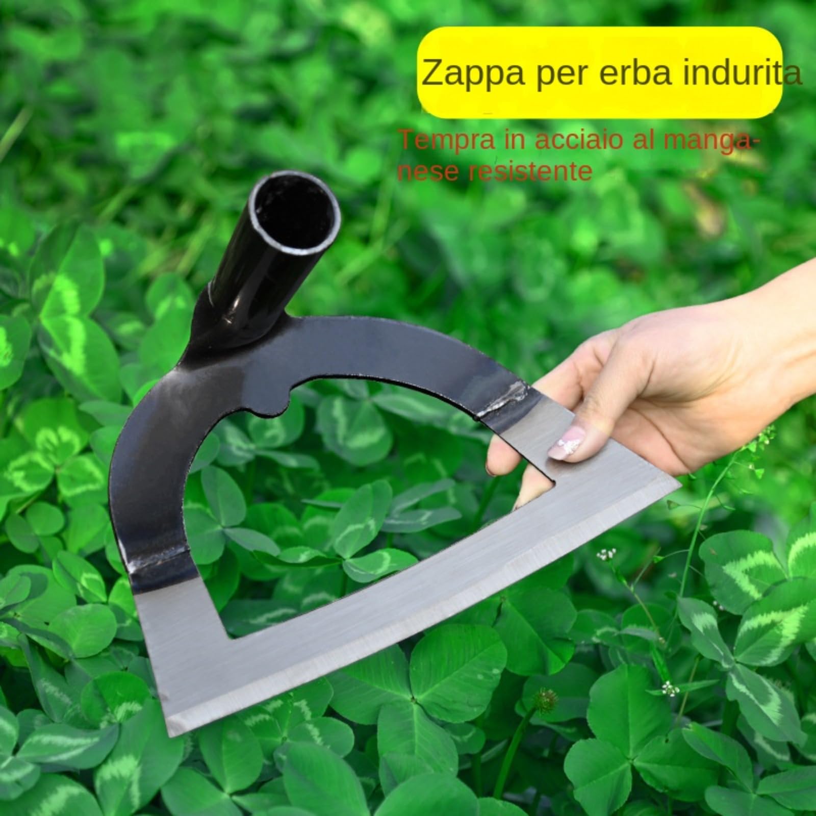 Zappa Da Giardino 26cm Per Erbacce | Acciaio Temprato | Ideale Orto E Fiori | Senza Manico - Foto 3