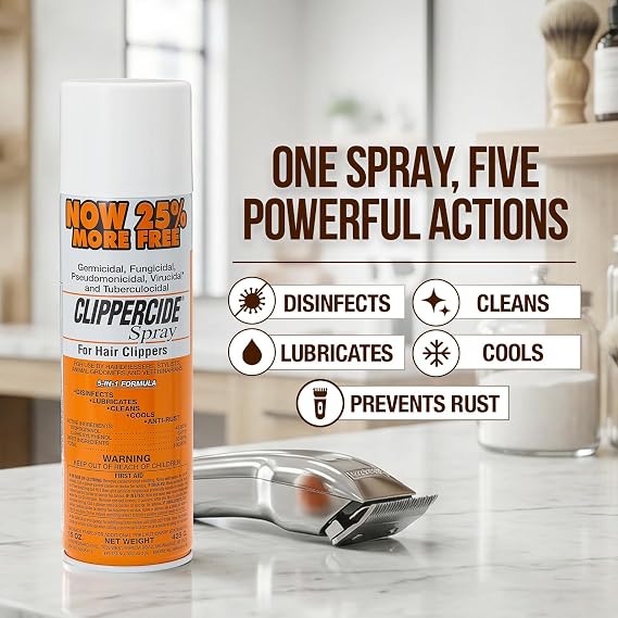Clippercide Disinfectant Spray 15 Ounce Size (354ml) (2 Pack)