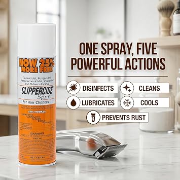 Clippercide Disinfectant Spray 15 Ounce Size (354ml) (2 Pack)