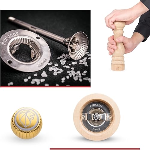 Miniatura 8 de Peugeot - Molinillo de sal manual Paris - Molinillo ajustable clásico - Madera de haya, natural